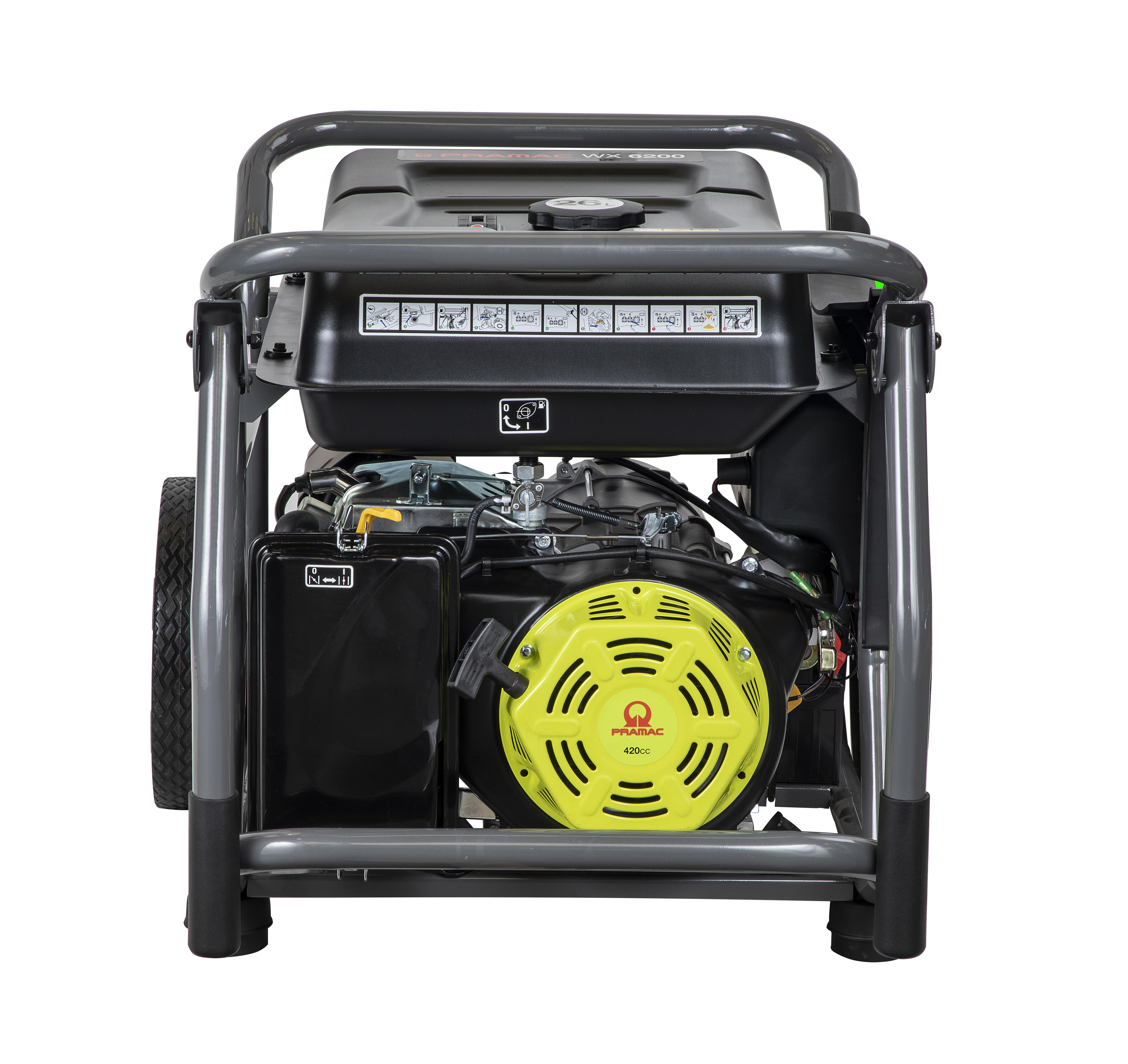 Gerador a gasolina 5300 W Pramac WX 6200 + CONN - 2