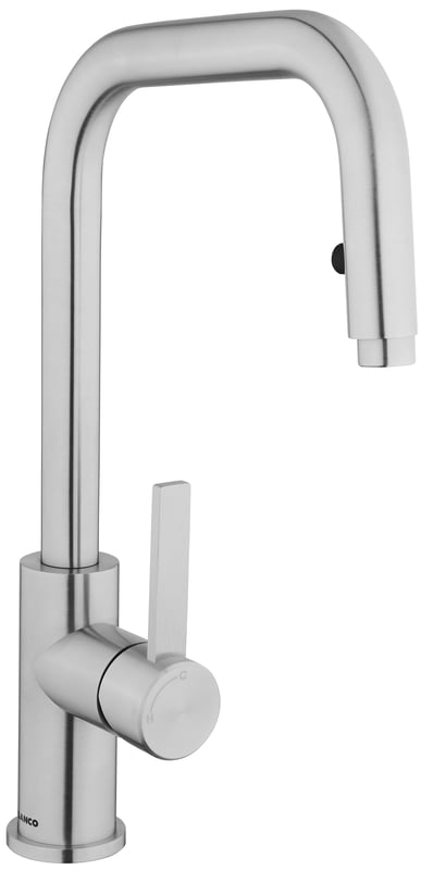 Bateria kuchenna Jandora-S stal szczotkowana z wyciąganą wylewką Blanco