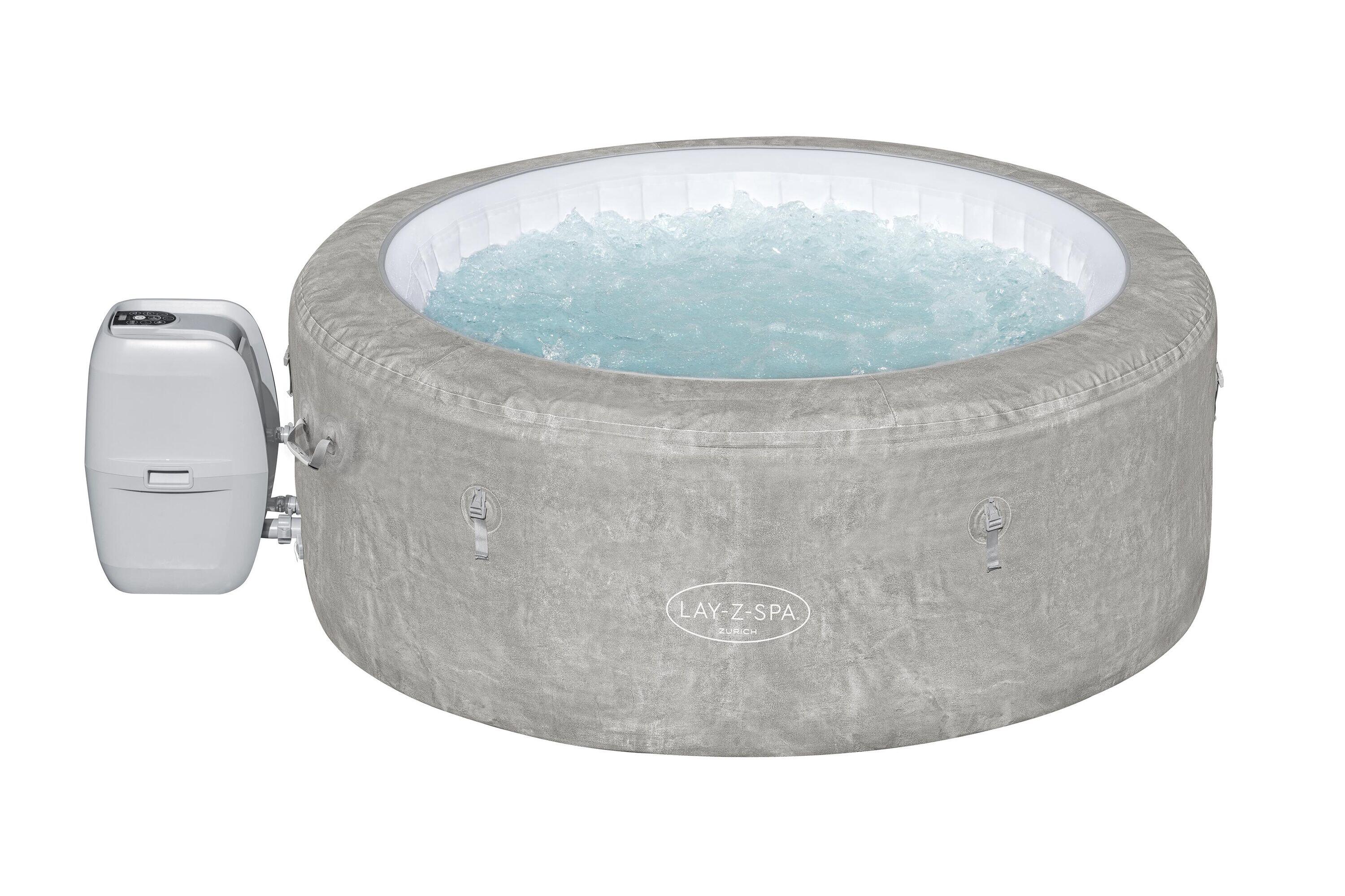 Spa de exterior hinchable lay-z zurich de 180x66x180cm con 4 plazas