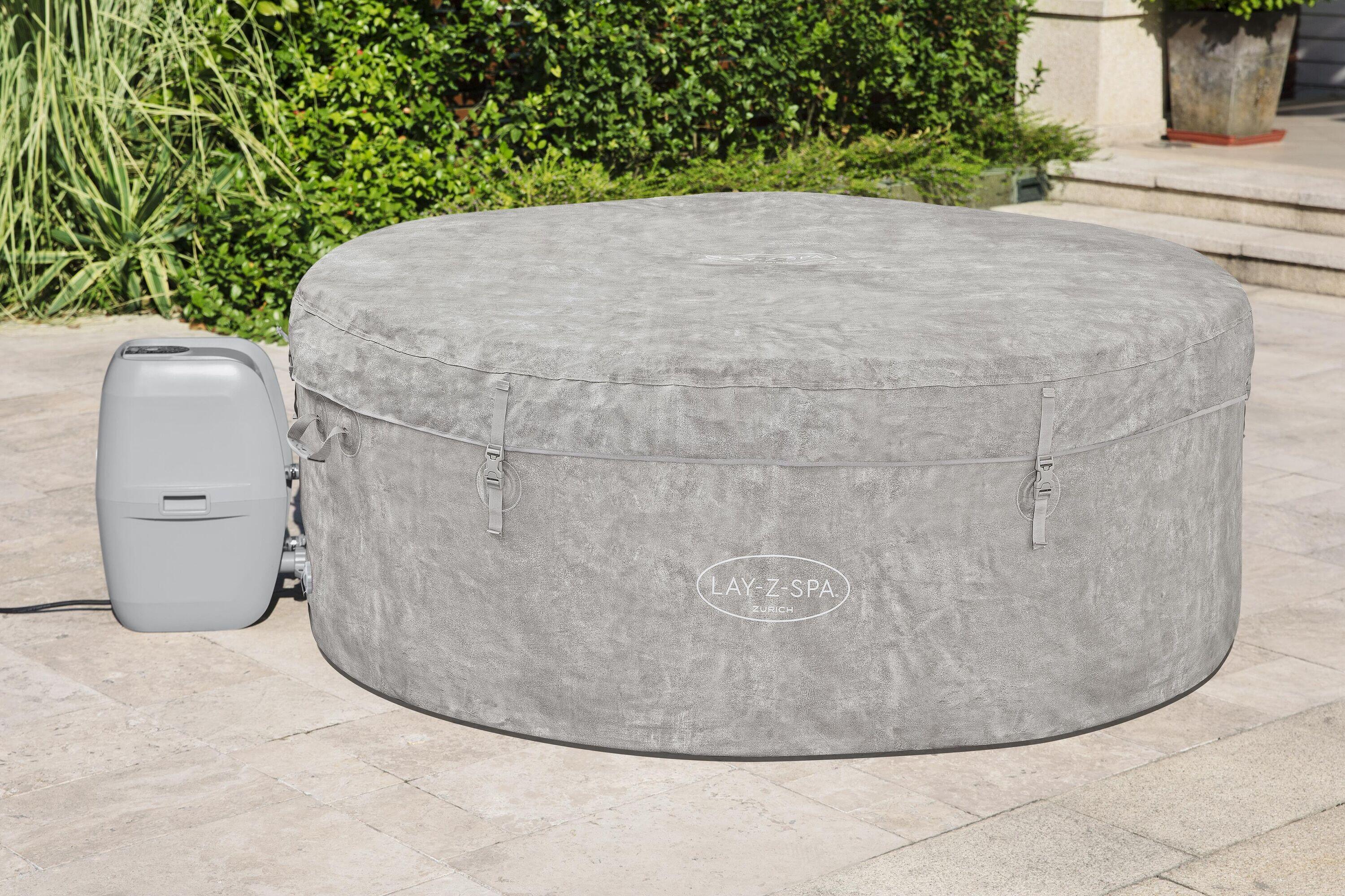 Spa de exterior hinchable Lay-Z Zurich de 180x66x180cm con 4 plazas
 - 9