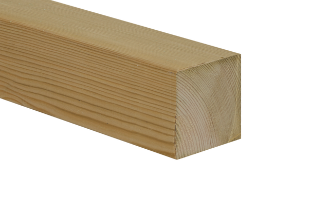 POTEAU PIN CARRE 9X9X240CM VERT CL4