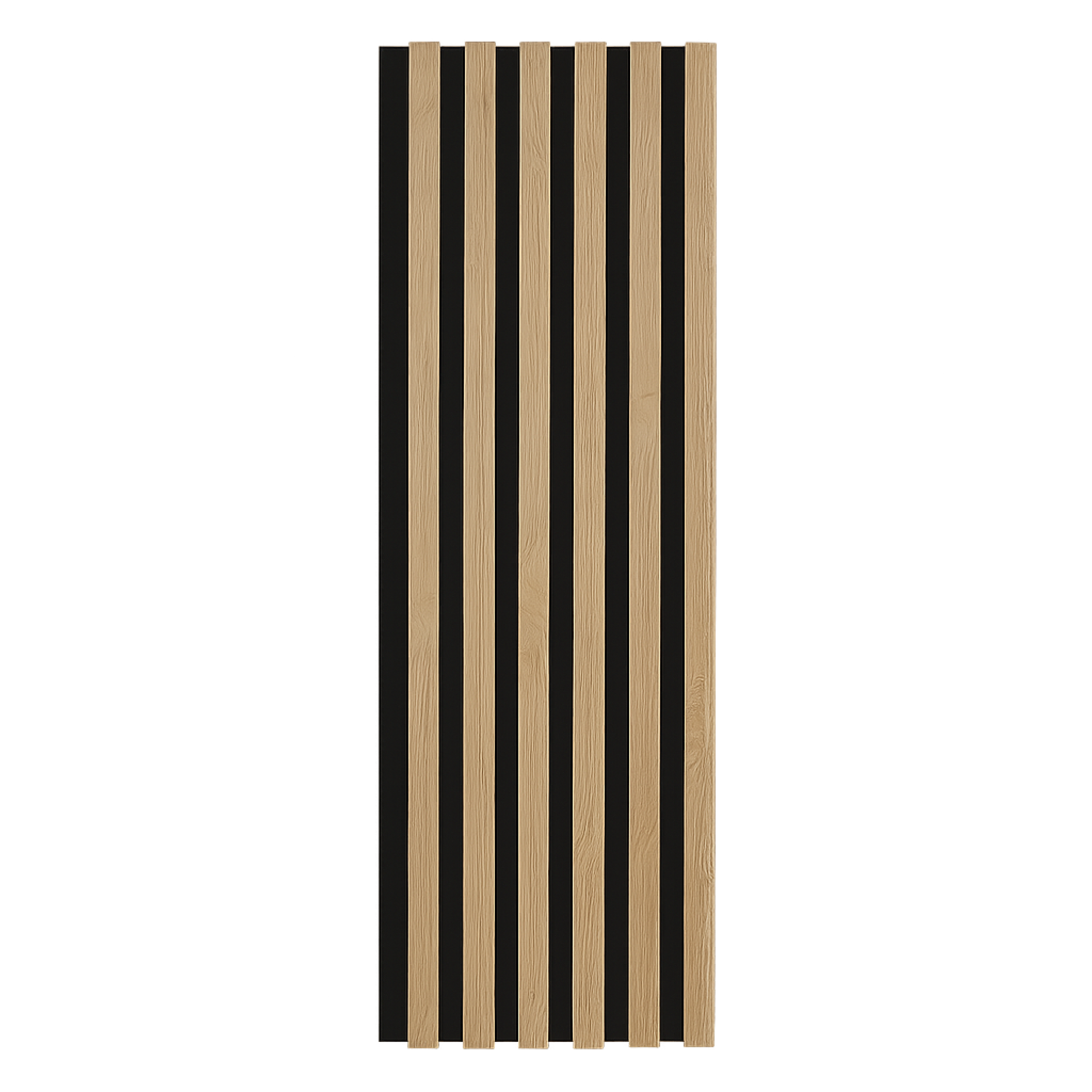 Panele ścienne 3D Lamel na czarnym filcu 265x30 cm Saragossa 6 lameli