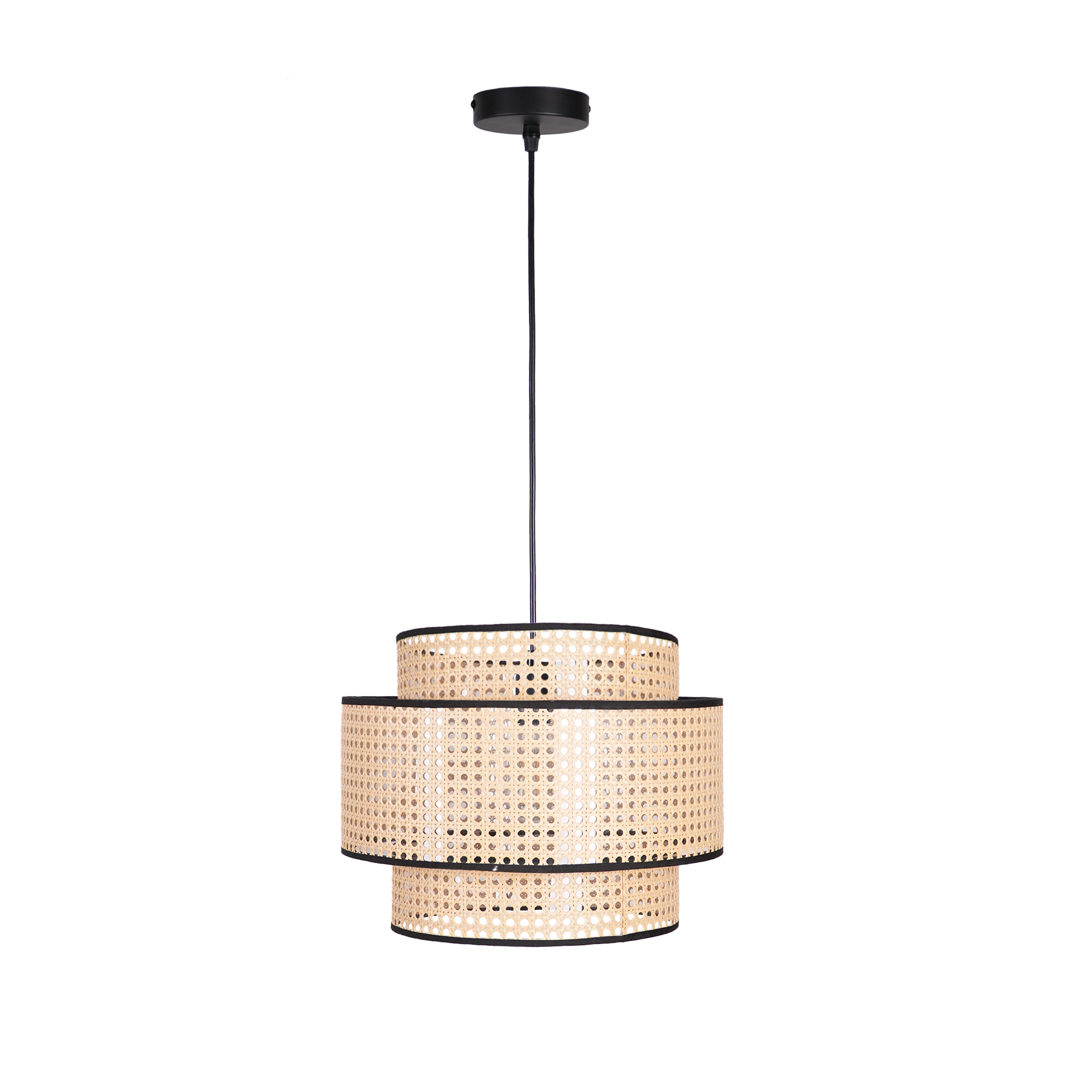 Lampa wisząca Takara beżowa E27 Sanico