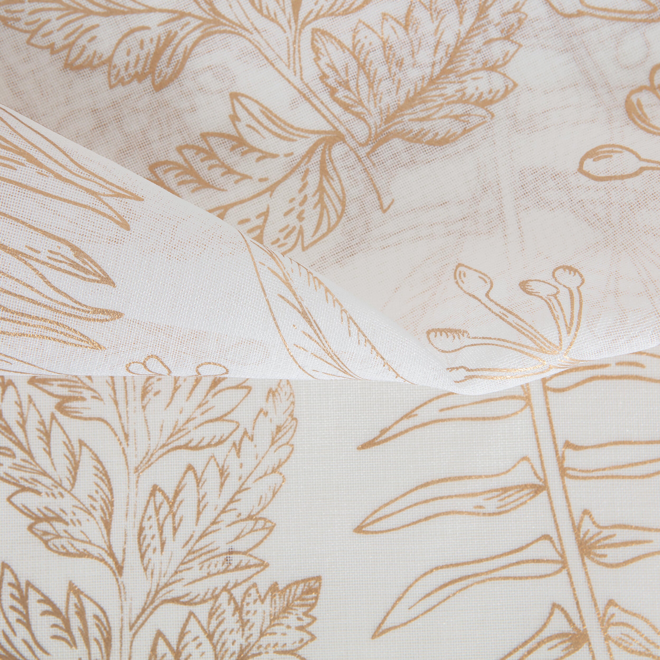 Tenda Fougyo bianco/oro, occhiello 140x280 cm - 4