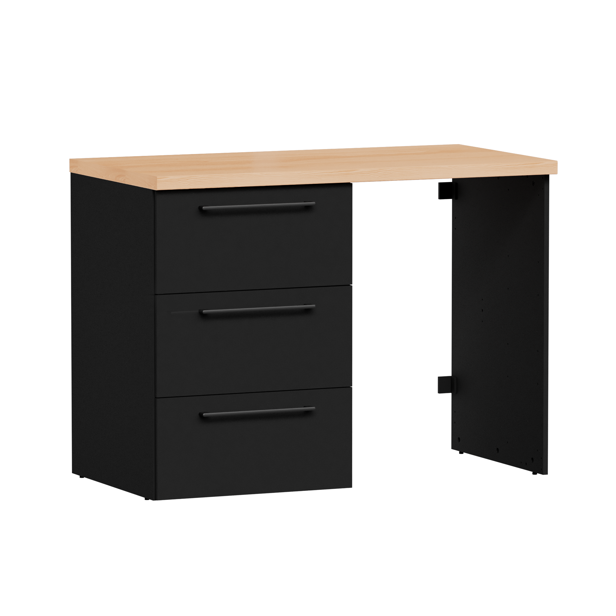 Szafka do zabudowy pralki Remix do 3 szulfad 60 x124 cm czarna Sensea