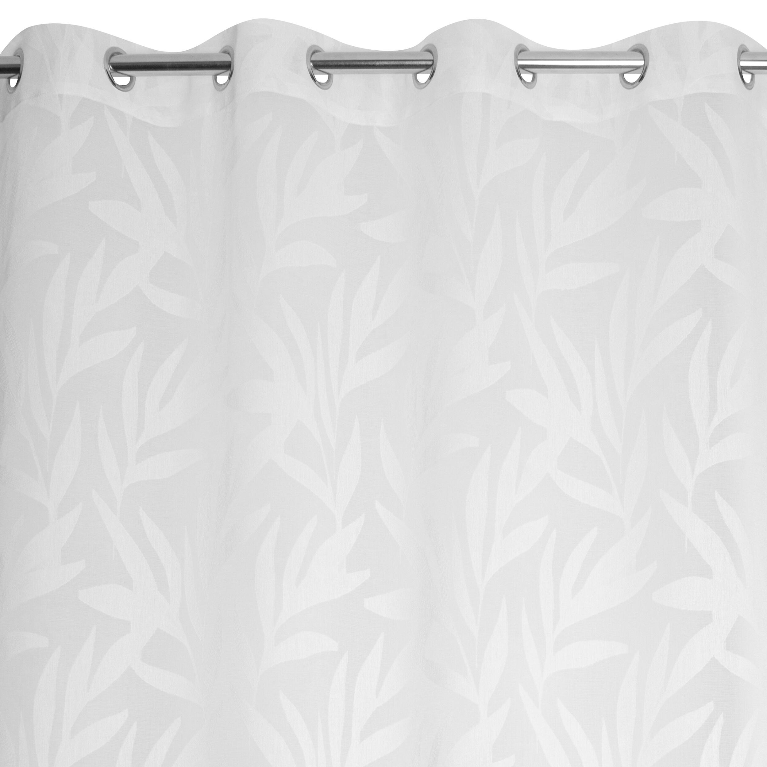 Tenda Velora bianco, occhiello 140x280 cm - 5
