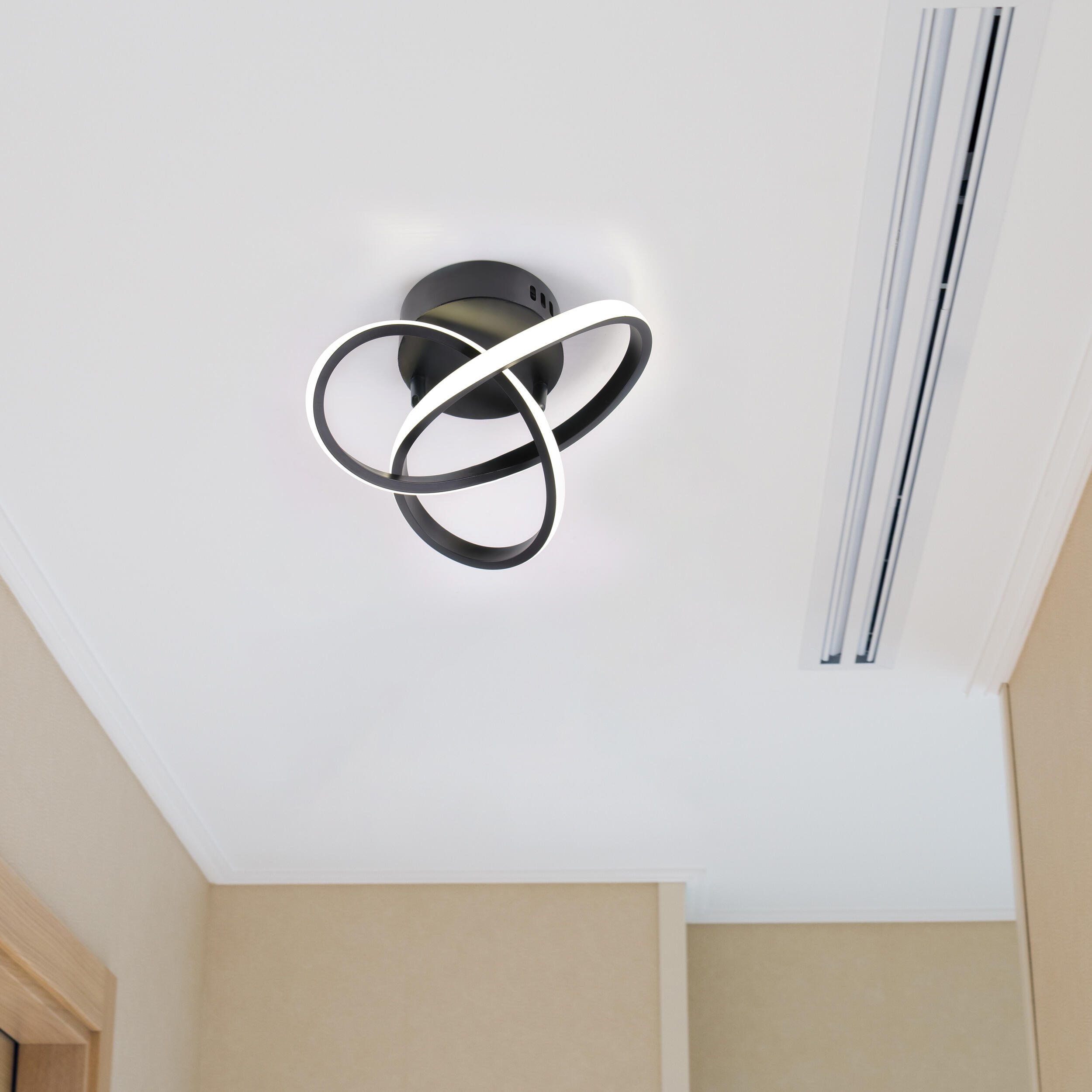 Lampa sufitowa Oskar czarna 1850 lm LED Sanico - 3