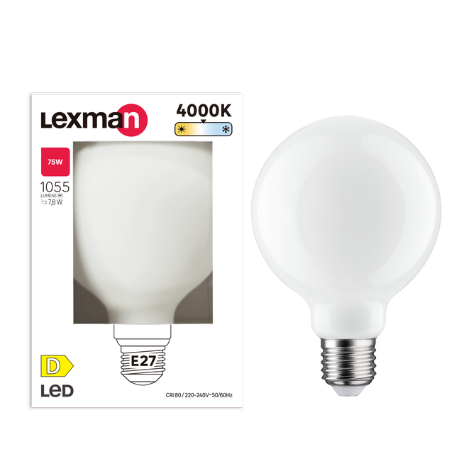 Żarówka LED E27 7,8 W 1055 lm Neutralna biel Lexman