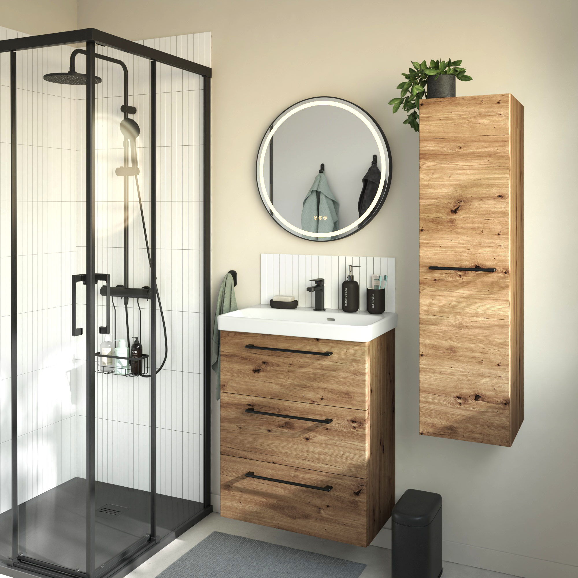 Umywalka meblowa Remix New 61 x 36.7 Sensea - 2