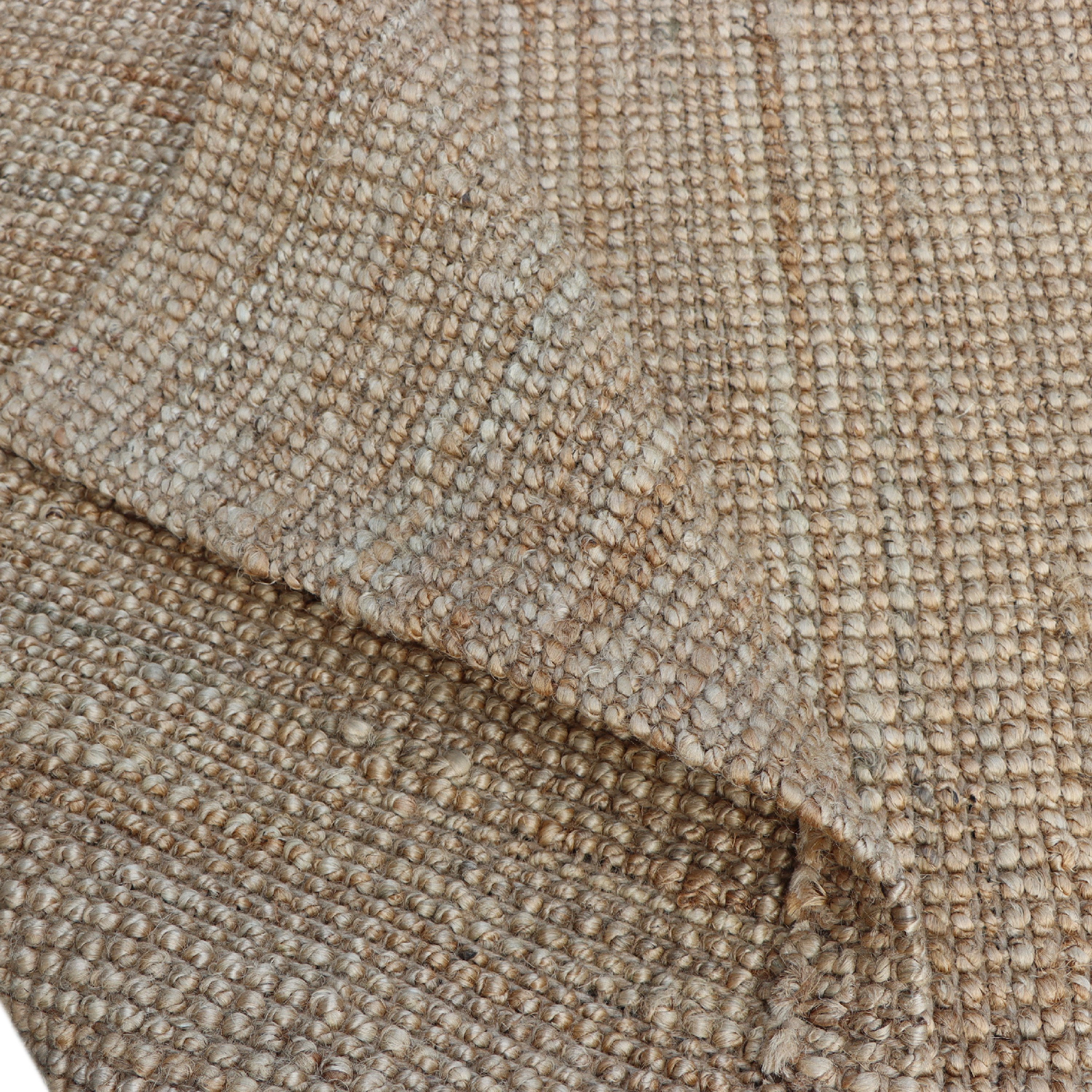 Alfombra pie de cama yute Jalap 50x80cm tejido plano INSPIRE liso natural - 6