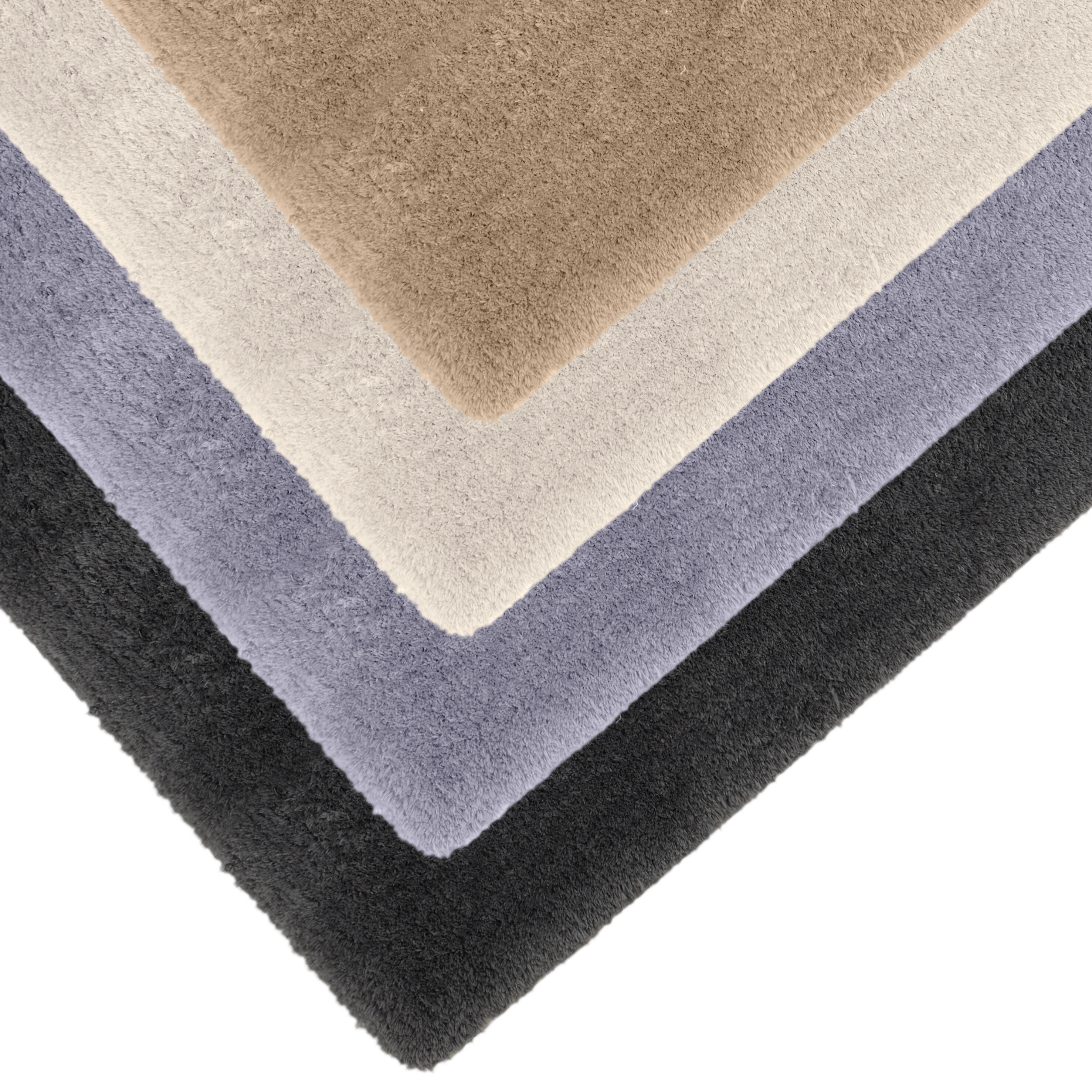 Alfombra pie de cama poliéster Talka 60x120cm pelo largo INSPIRE beige trench - 8