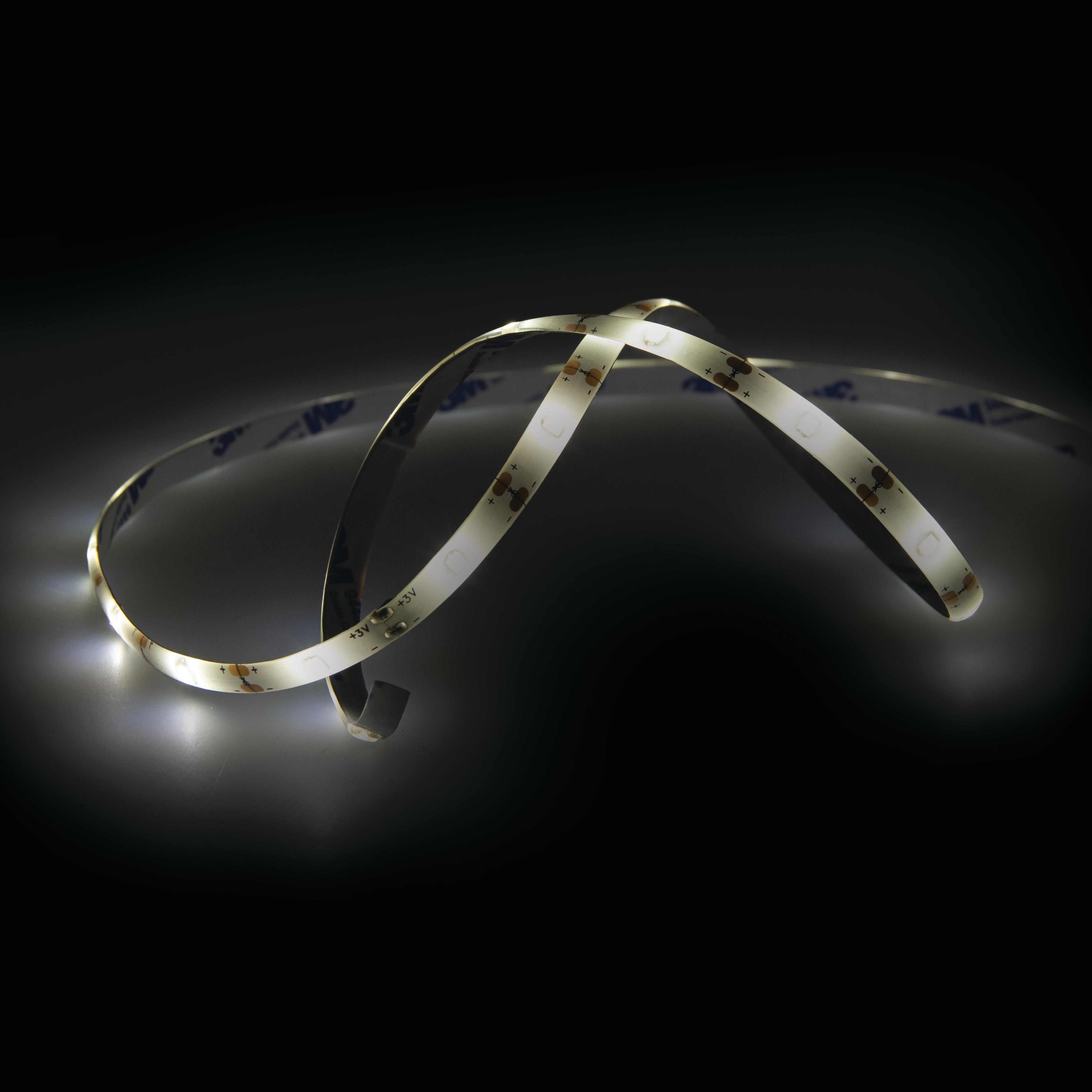 Tira LED con alimentación a pilas YANTEC IP20 apto para zonas secas 150 lm luz blanco neutro 4000K 0.085 metros - 5