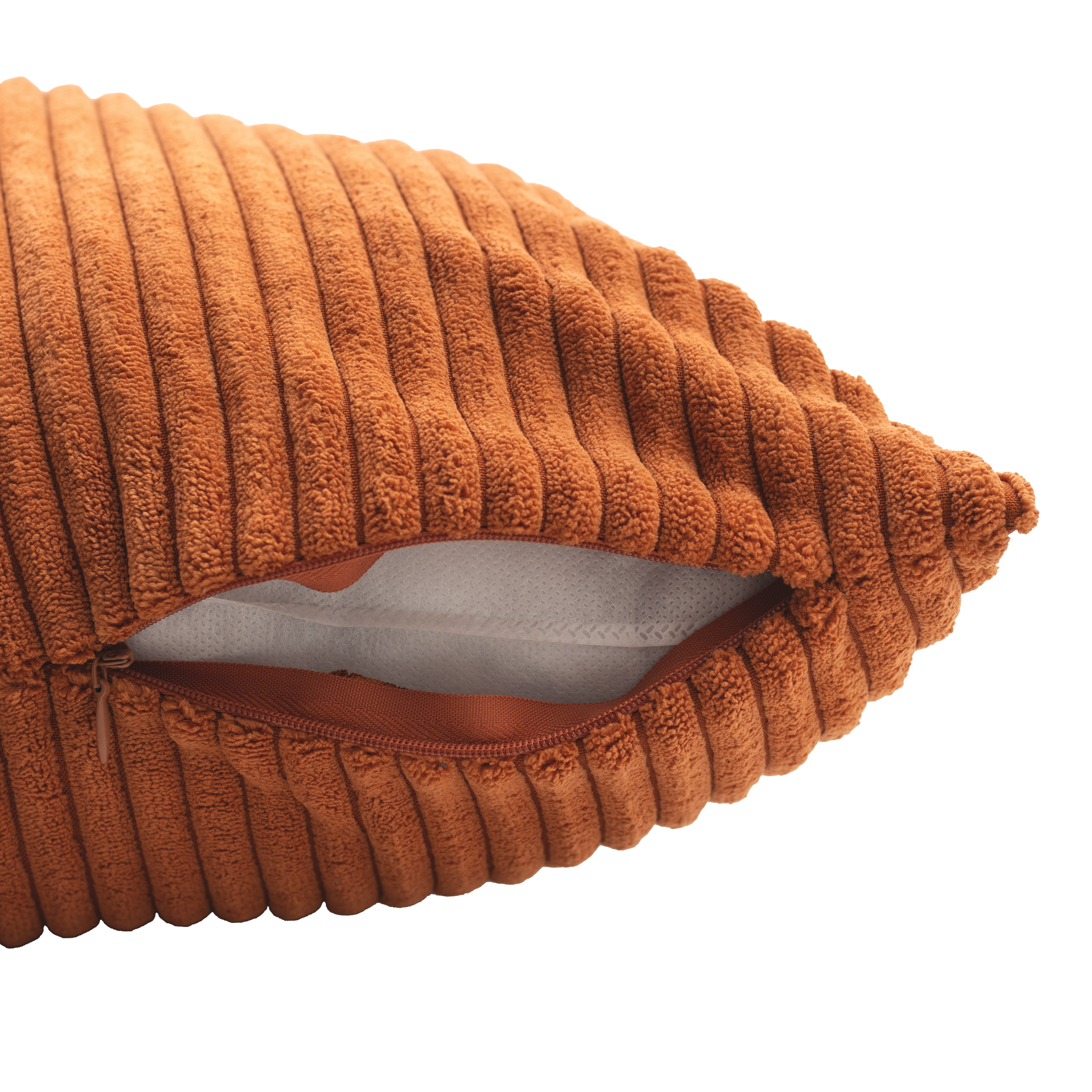 Housse de coussin Lena, orange / cuivré, 45 x 45 cm, INSPIRE - 5