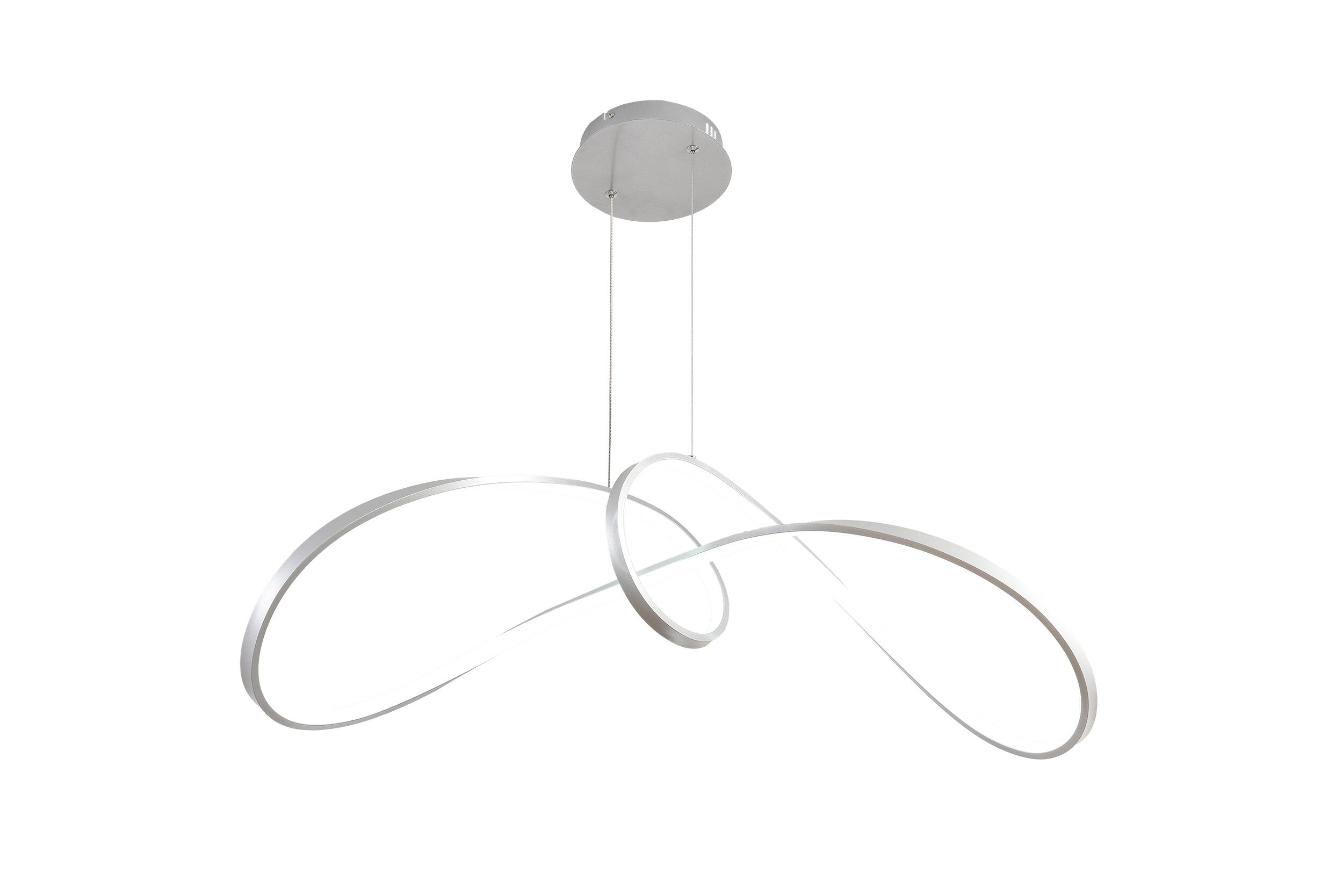 Lampadario LED moderno Ruby grigio, luce con 3 temperature di colore 5400 lumen - 2