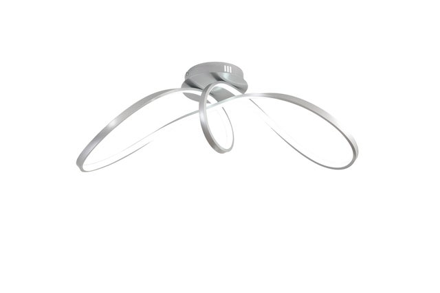 Plafoniera LED RUBY grigio IP20 cct da bianco caldo a bianco freddo con regolazione di temperatura, 4900 lumen