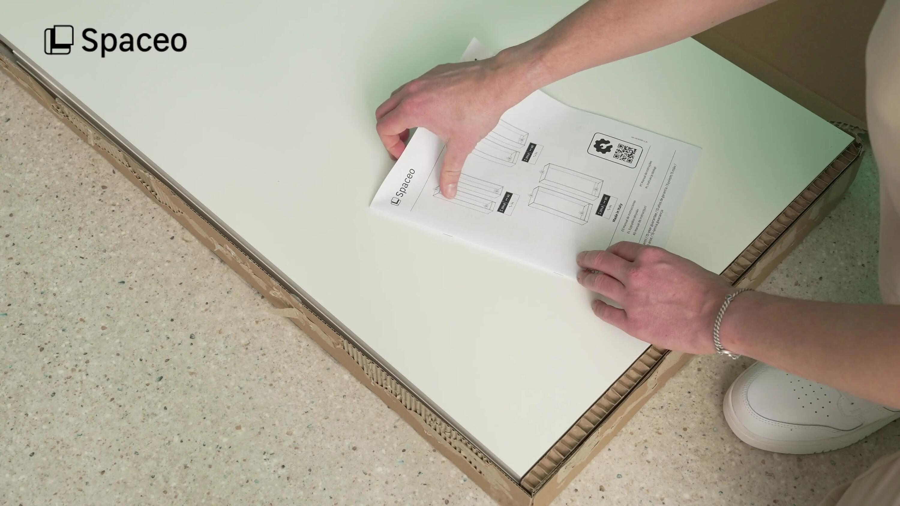 Módulo 204,8x80x54 cm branco Spaceo Evo'M - 2