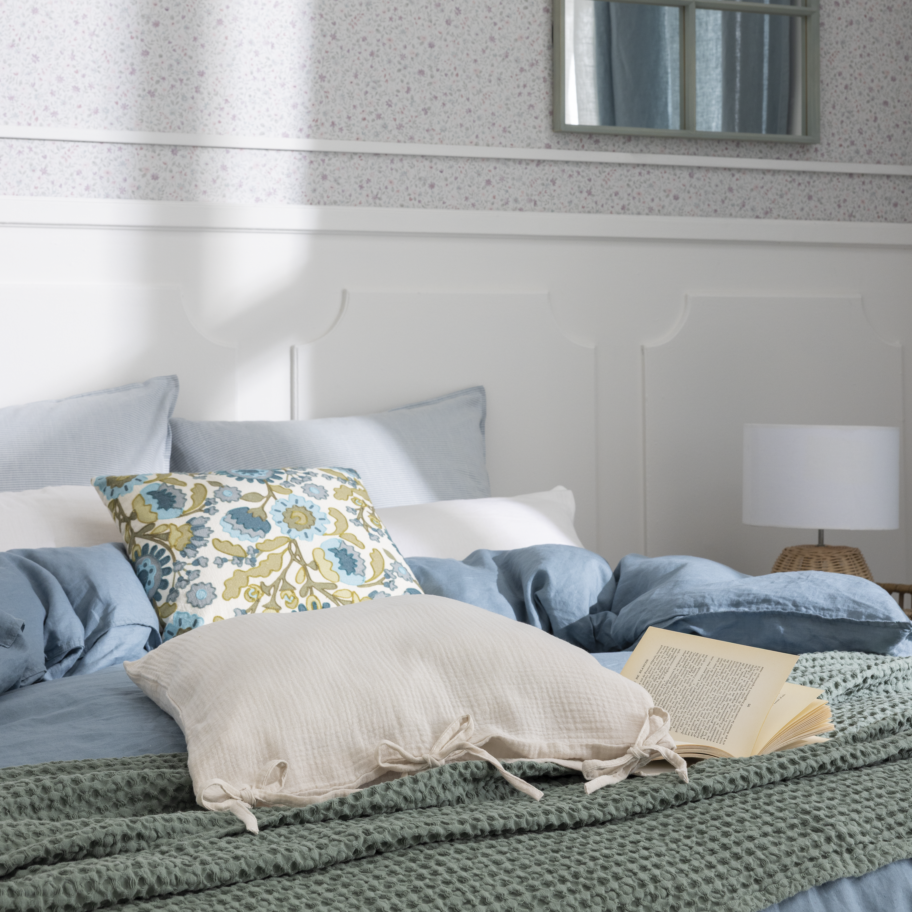 Housse de coussin Suzan beige, 50 x 50 cm, INSPIRE - 4