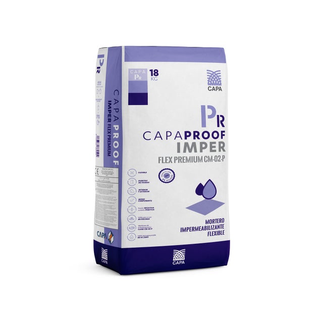 MORTERO IMPERMEABLE  CAPAPROOF FLEX PREMIUM 18