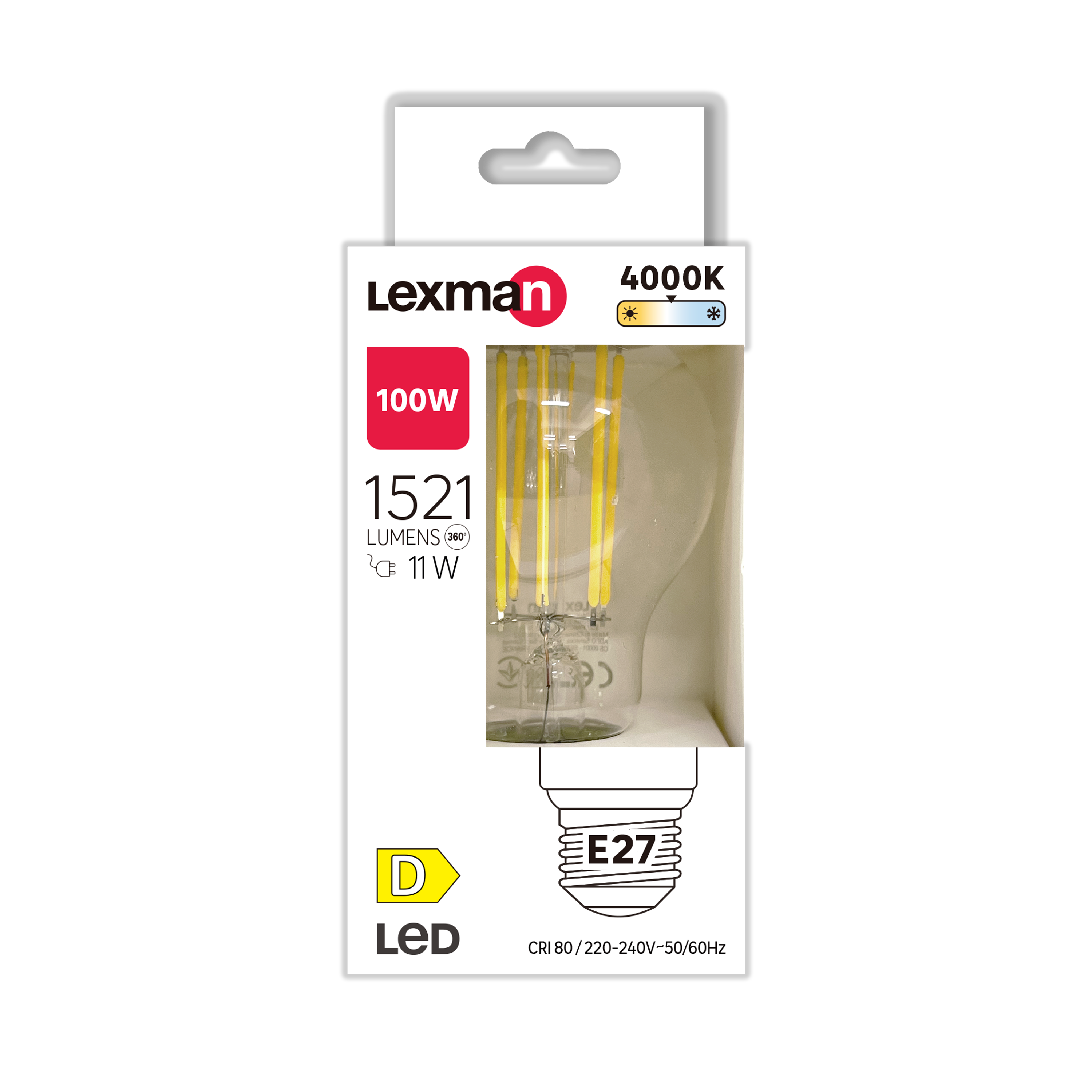 Żarówka LED E27 11 W 1521 lm Neutralna biel Lexman - 6
