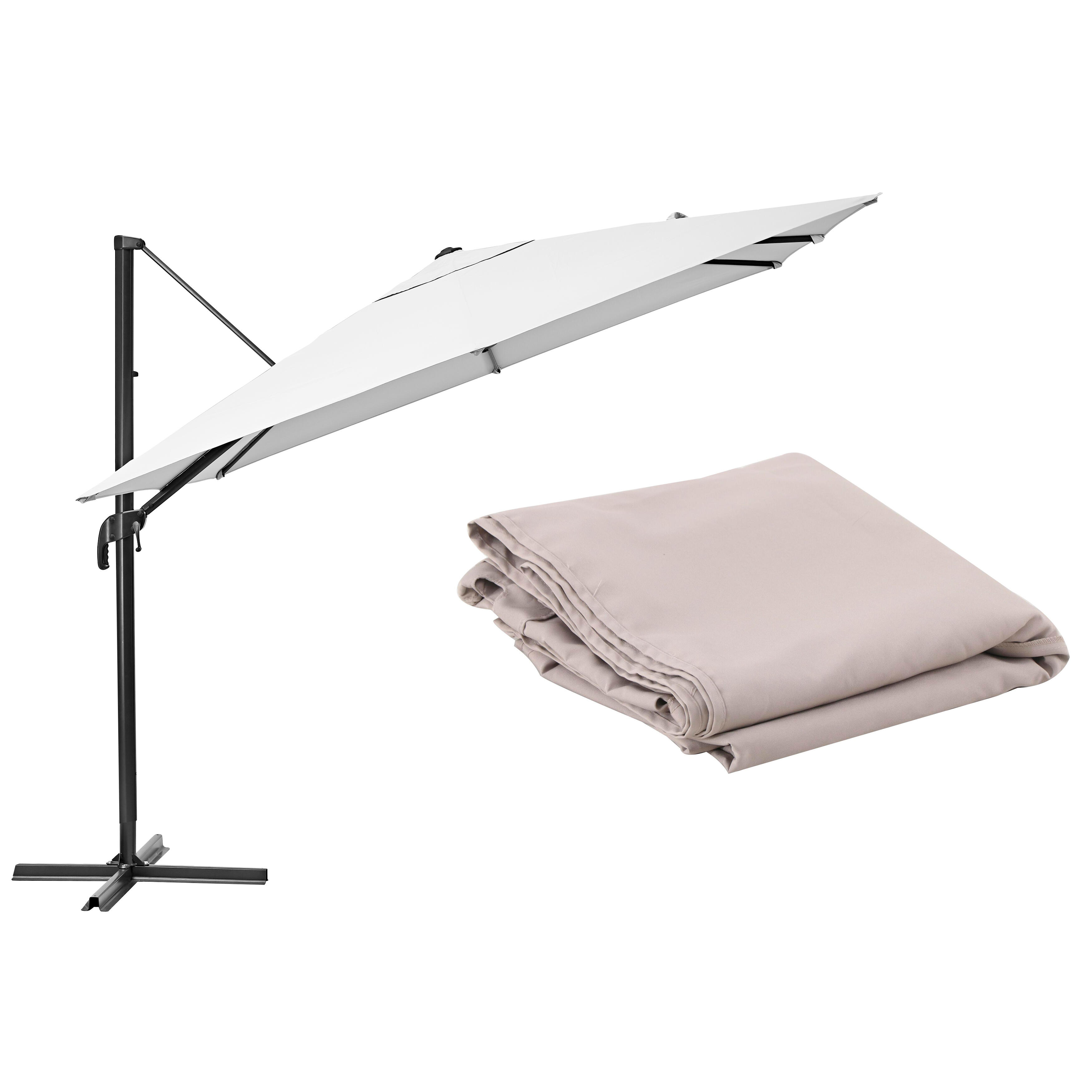 pack de parasol aura 286 x 286 cm  toldo de repuesto topo
