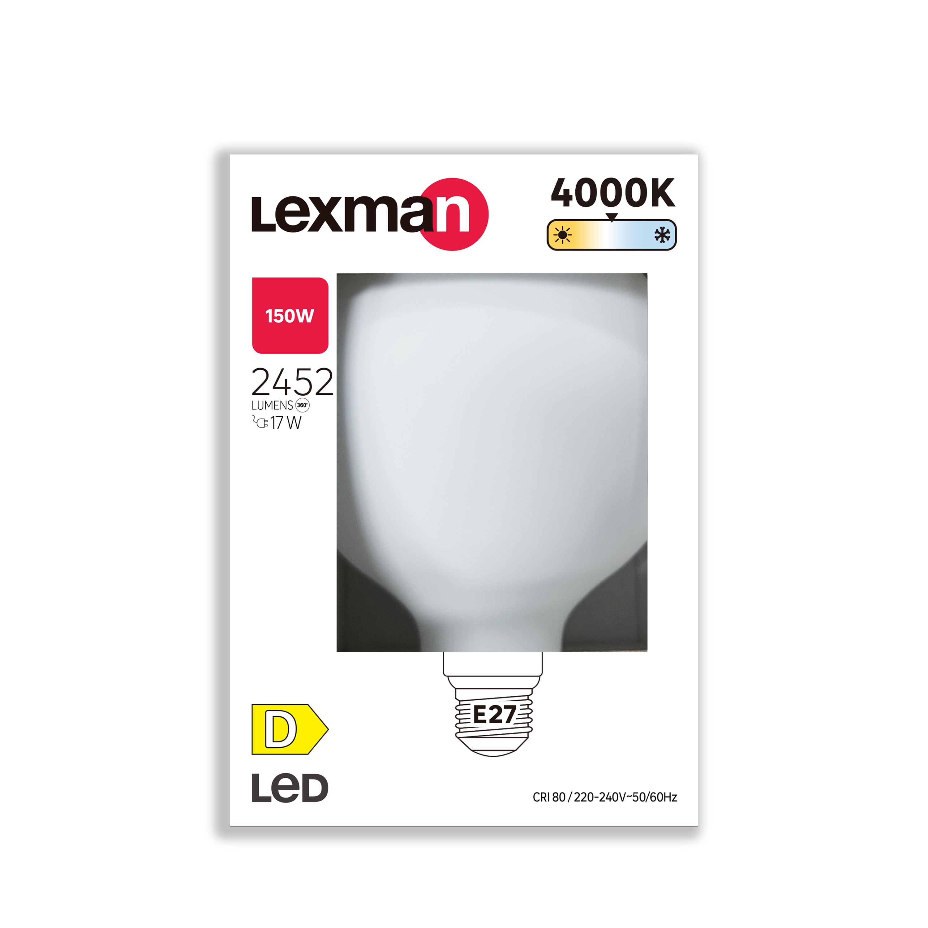 Żarówka LED E27 17 W 2452 lm Neutralna biel Lexman - 5