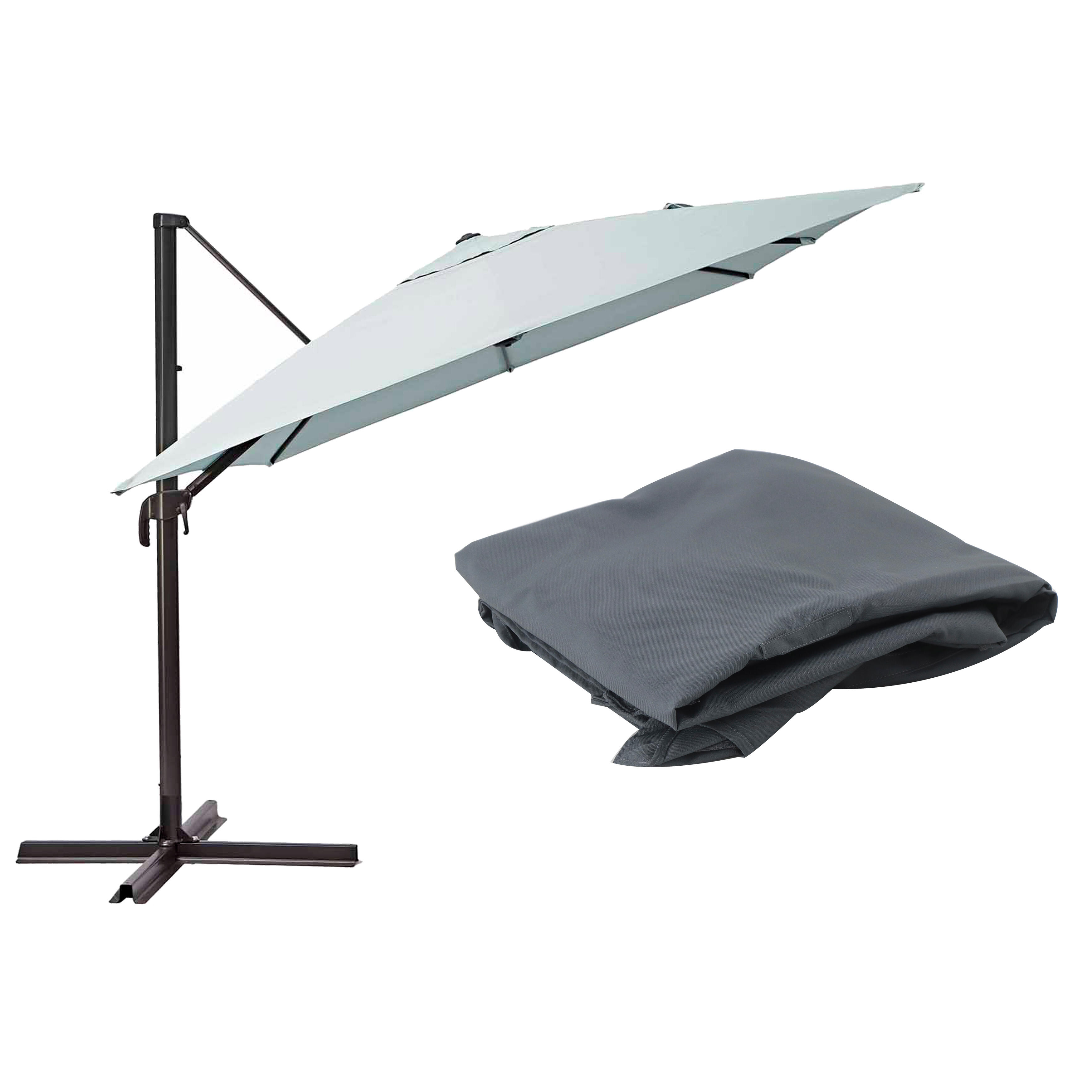 pack de parasol aura 281 x 386 cm  toldo de repuesto antracita