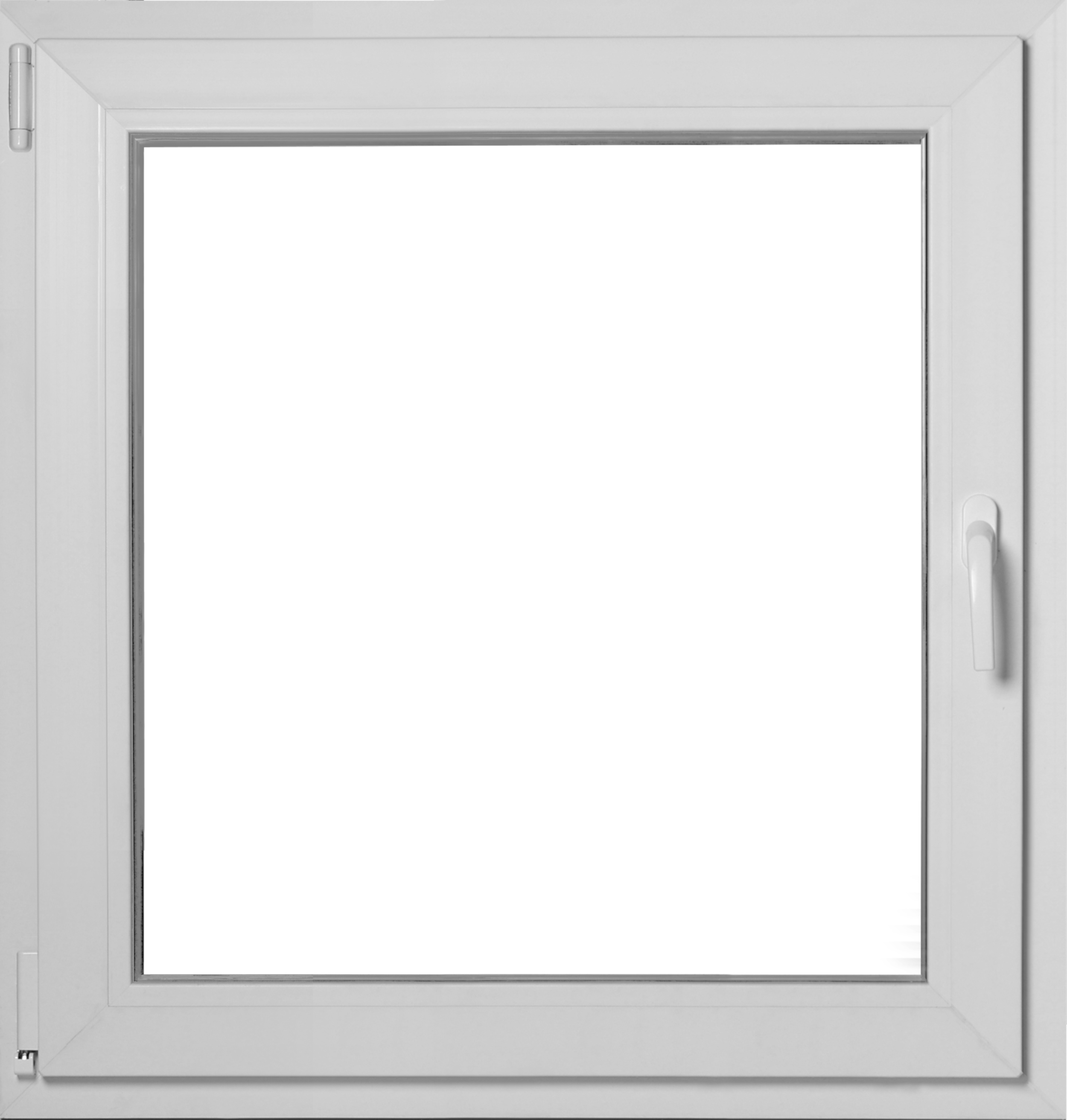 Okno PCV 3-szybowe fasadowe MD85 ANTR03 O5 RU 865x835 mm rozwierno-uchylne lewe antracytowe