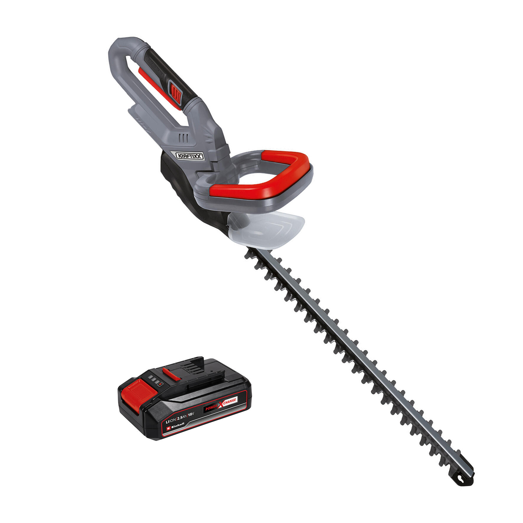 Cortasetos de batería einhell kx-ahs 50 cm de longitud de cuchilla + kit batería y cargador