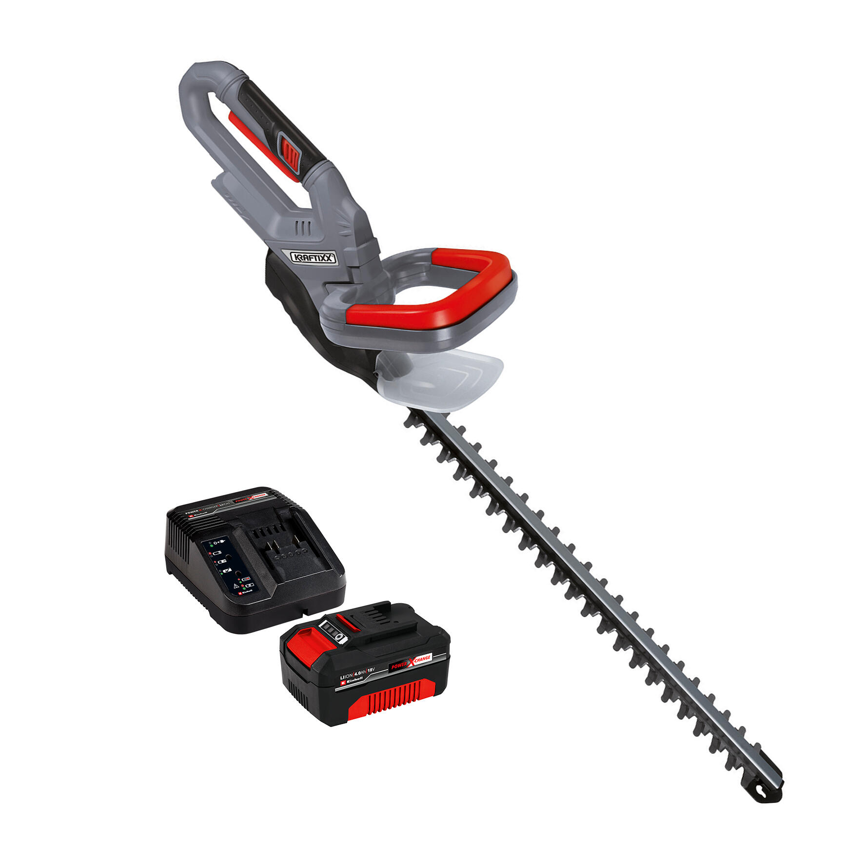 Cortasetos de batería einhell kx-ahs 50 cm de longitid de cuchilla + kit batería y cargador