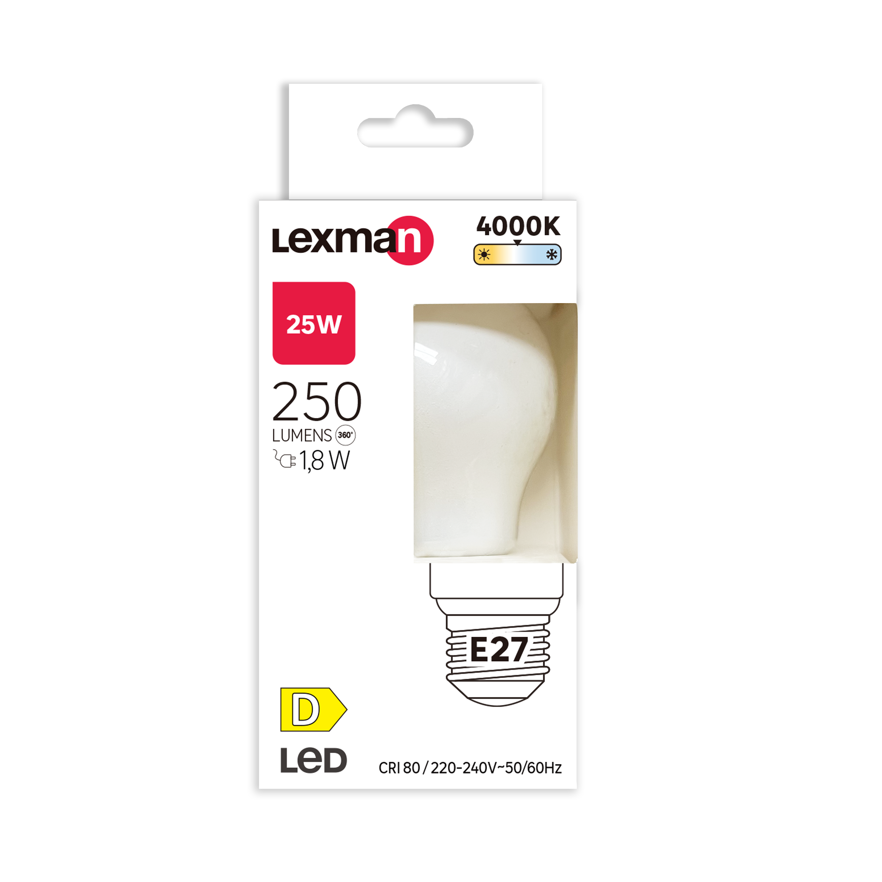 Lâmpada LED filamento P45 E27 250 lm 4000 k Lexman - 9