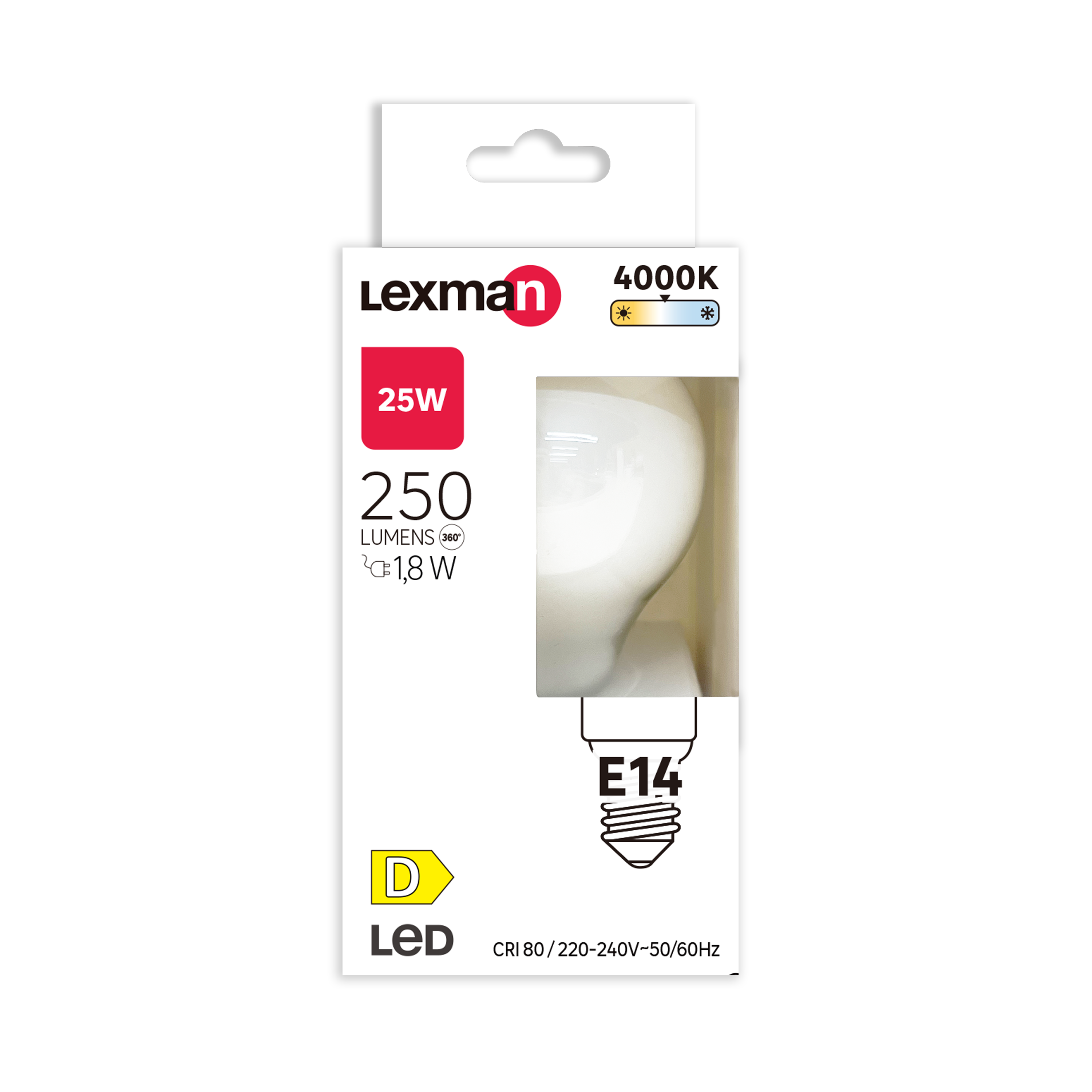 Żarówka LED E14 1,8 W 250 lm Neutralna biel Lexman - 5