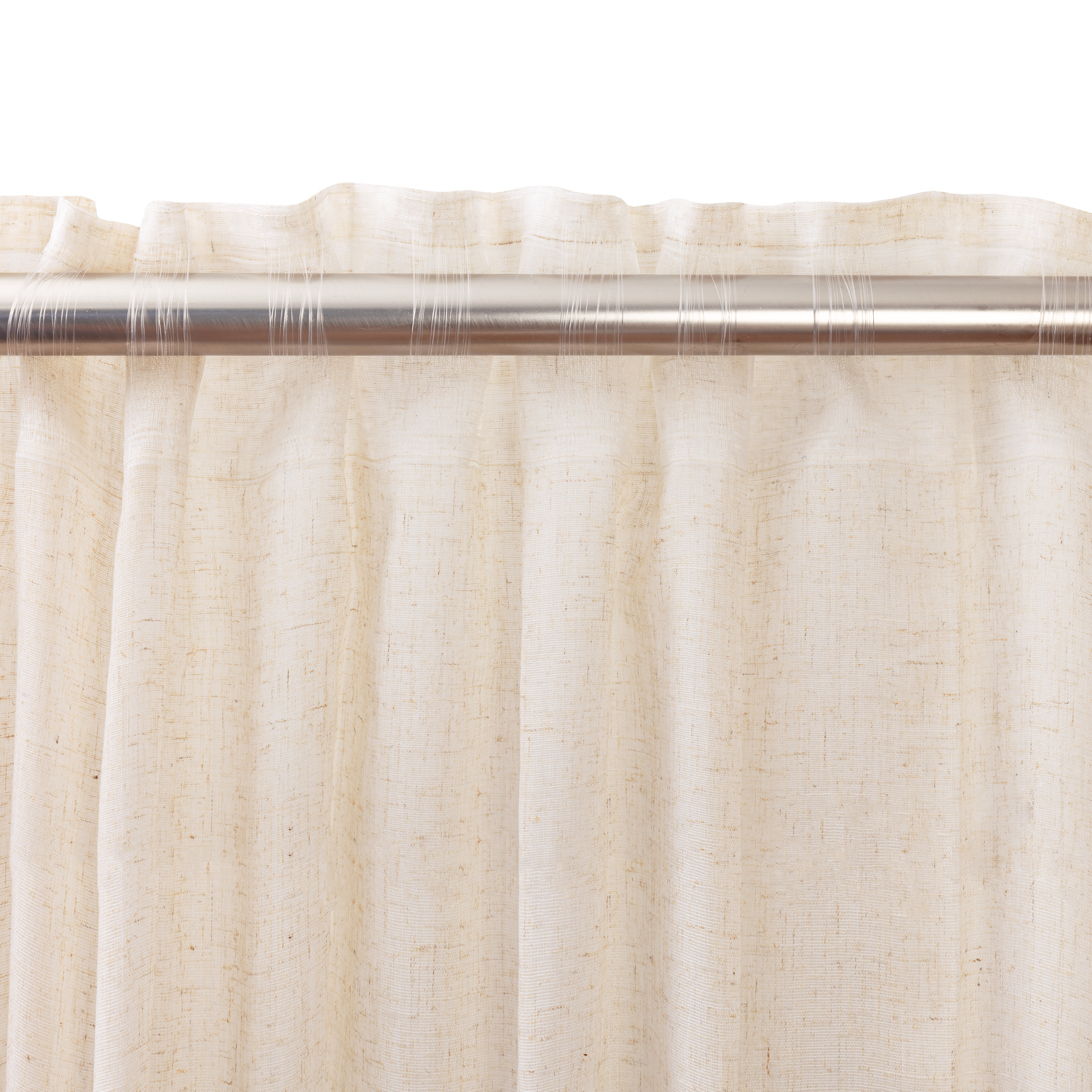 Visillo  cinta frunce, trabilla oculta New Teo  INSPIRE  beige natural de 300x280cm - 5