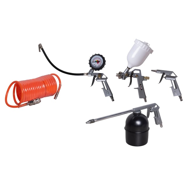 JUEGO 5 PIEZAS ACCESORIOS COMPRESOR