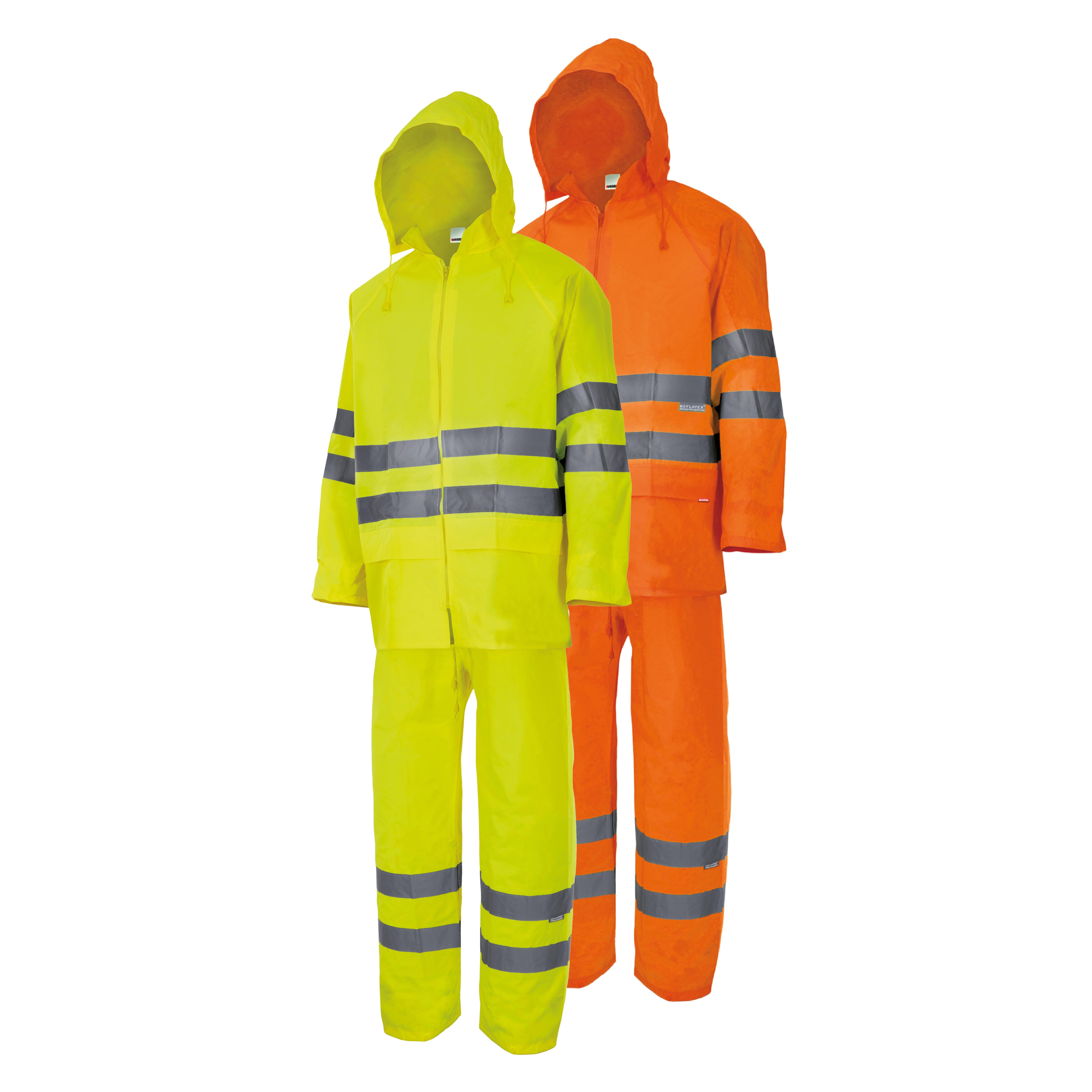 CONJUNTO LLUVIA 2 PIEZAS ALTA VISIBILIDAD NARANJA TALLA L 189 - 2
