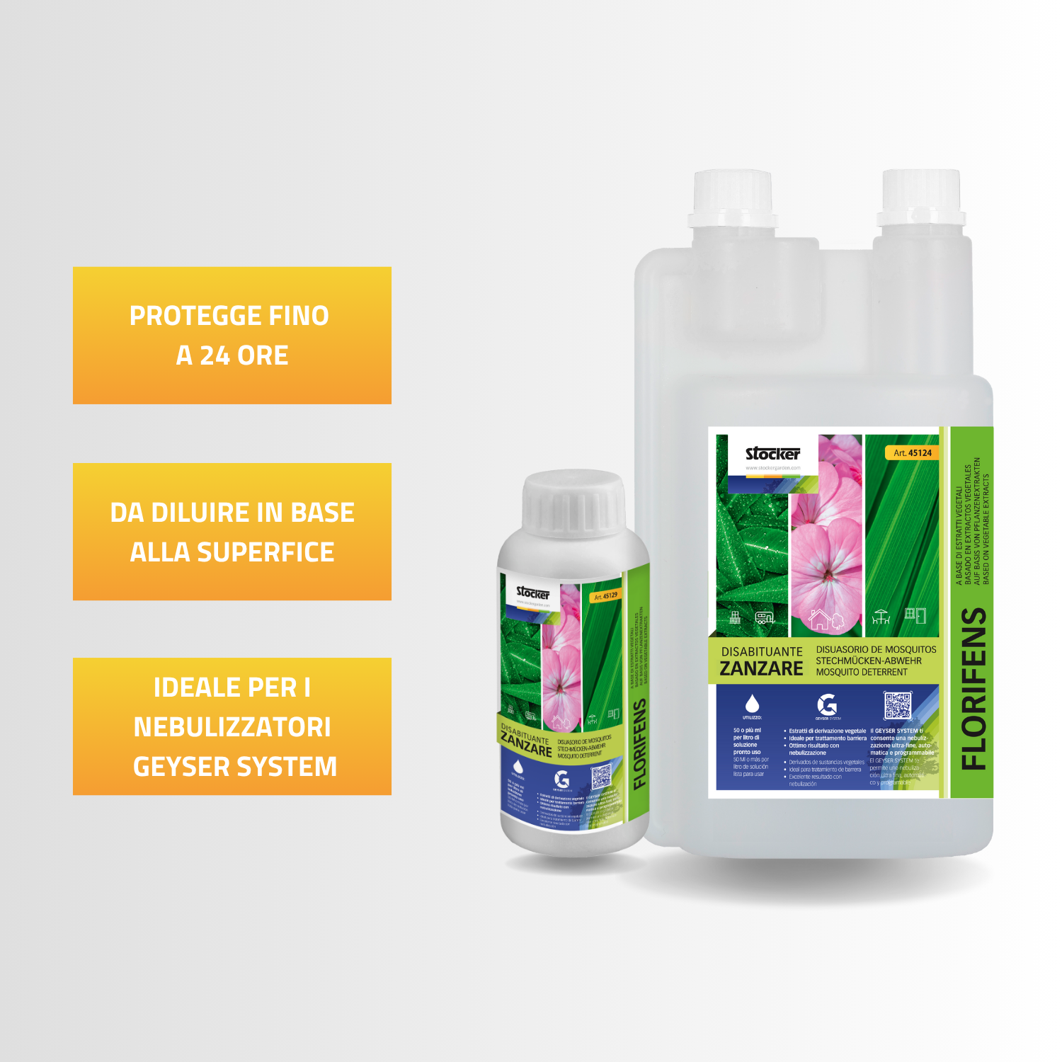 Disabituante liquido per zanzare STOCKER Florifens 250 ml - 2