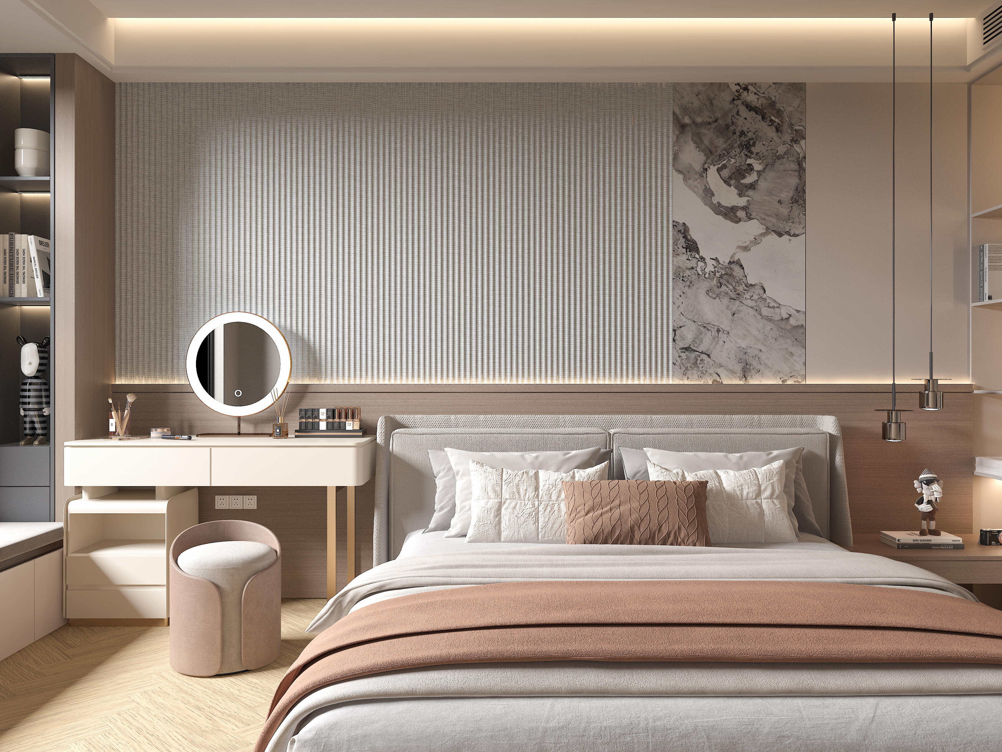 Revestimiento de pared palillería efecto 3d de wpc fantasy color gris formato lama de 290x19.6cm