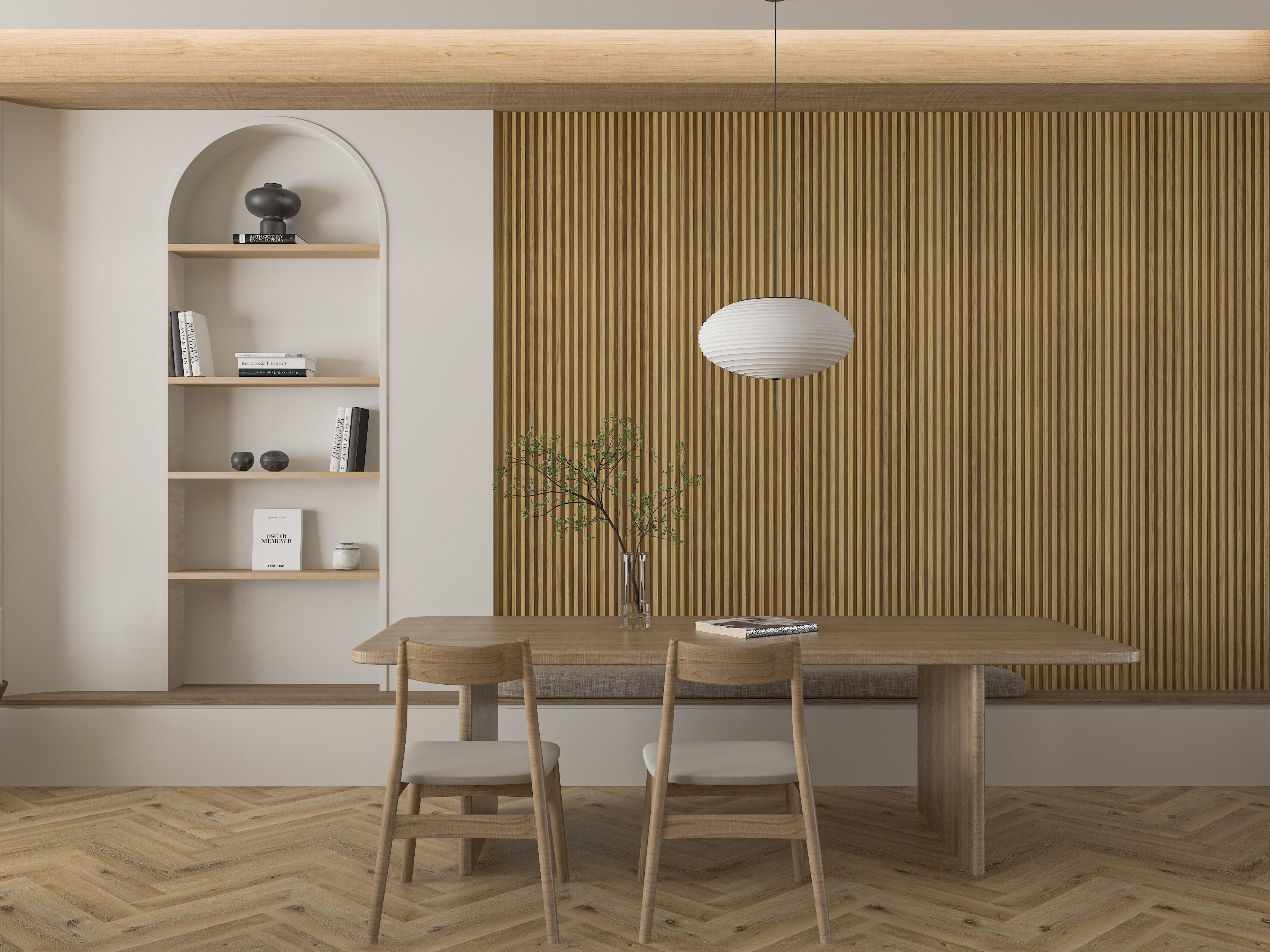 Revestimiento de pared palillería efecto 3d vinílico wpc forest roble formato lama 290x16cm