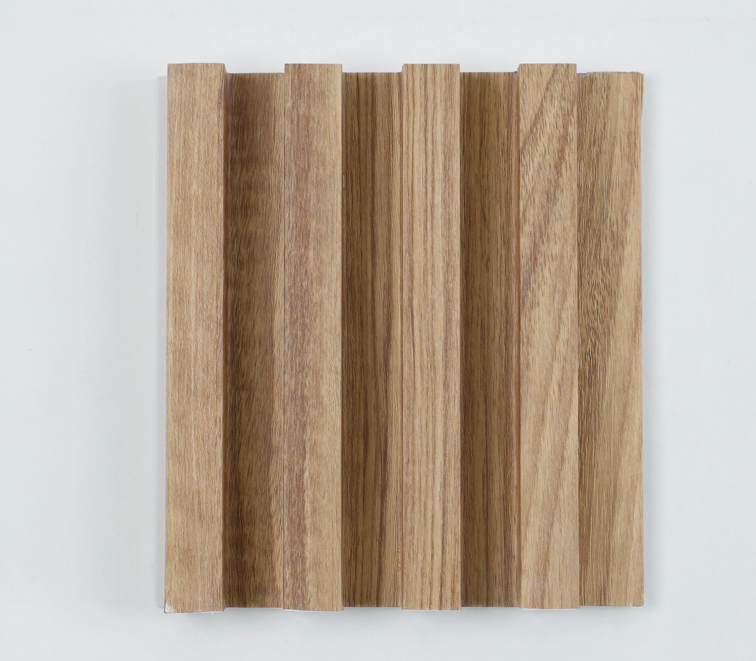 Revestimiento de pared palillería efecto 3D vinílico WPC Forest roble formato lama 290x16cm - 3