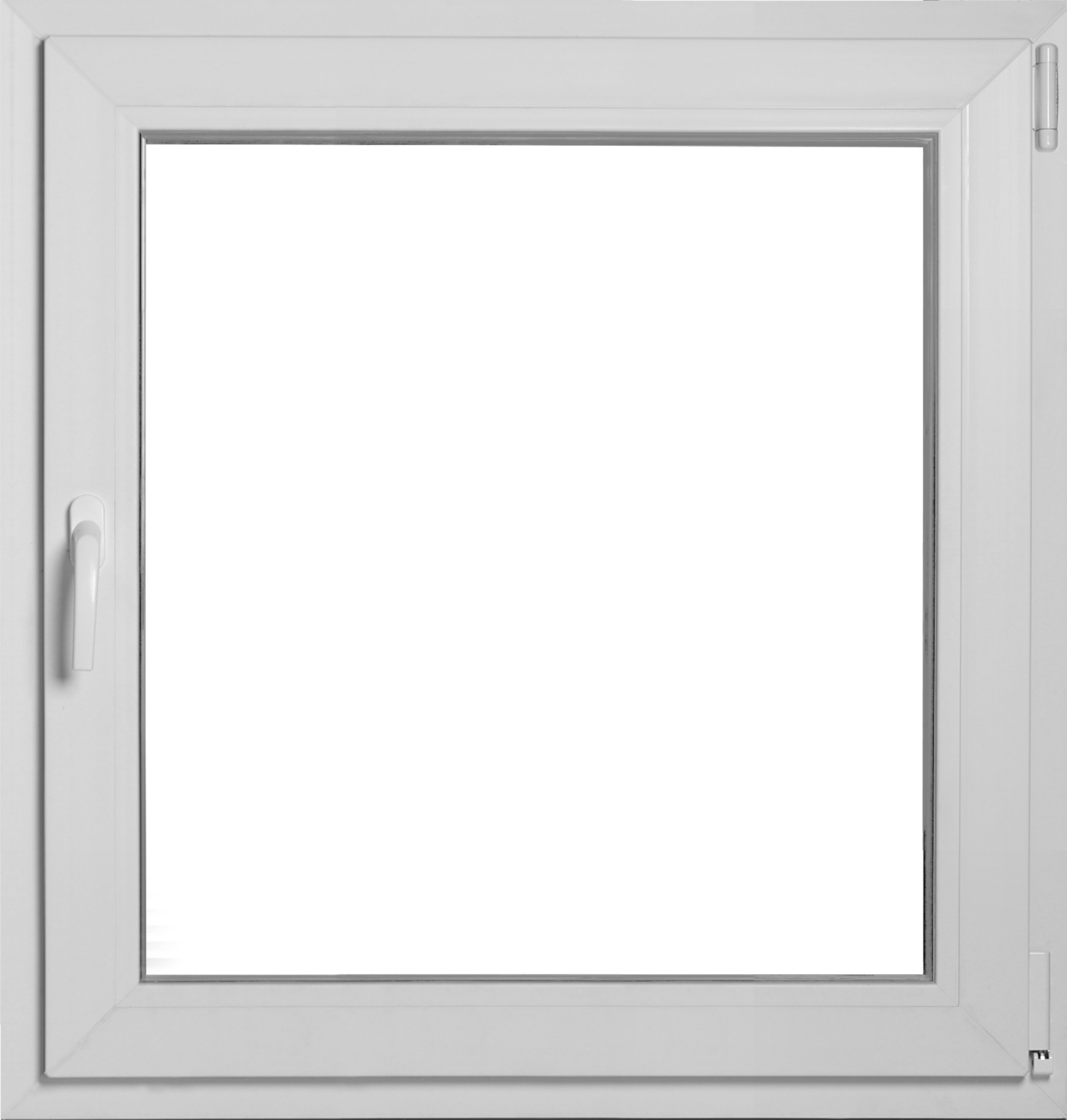 Okno PCV 3-szybowe fasadowe MD85 ANTR03 O5 RU 865x835 mm rozwierno-uchylne prawe antracytowe