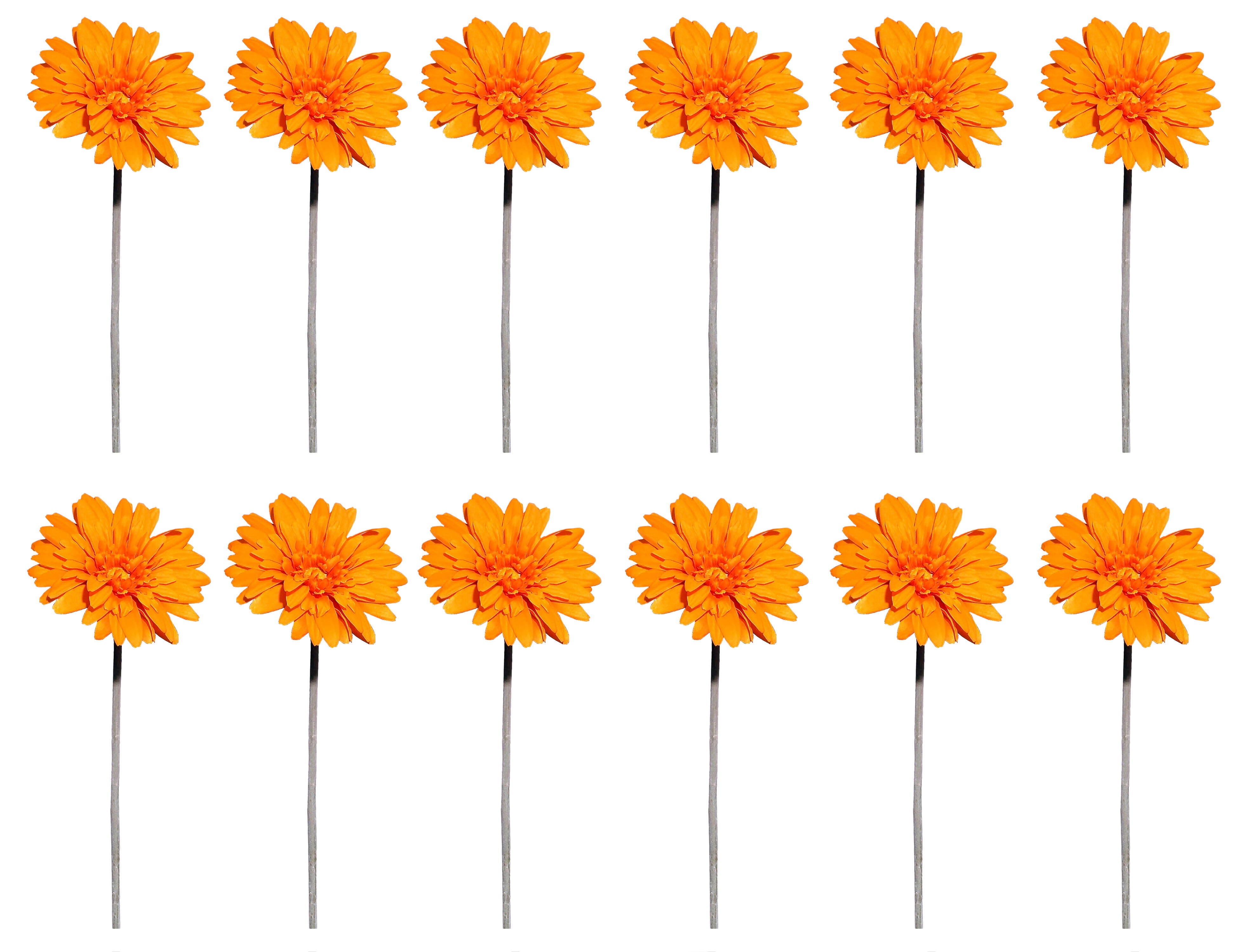 Sinder  Planta Artificial Sin Maceta Gerbera De 68 Cm De Altura Naranja , Leroy Merlin