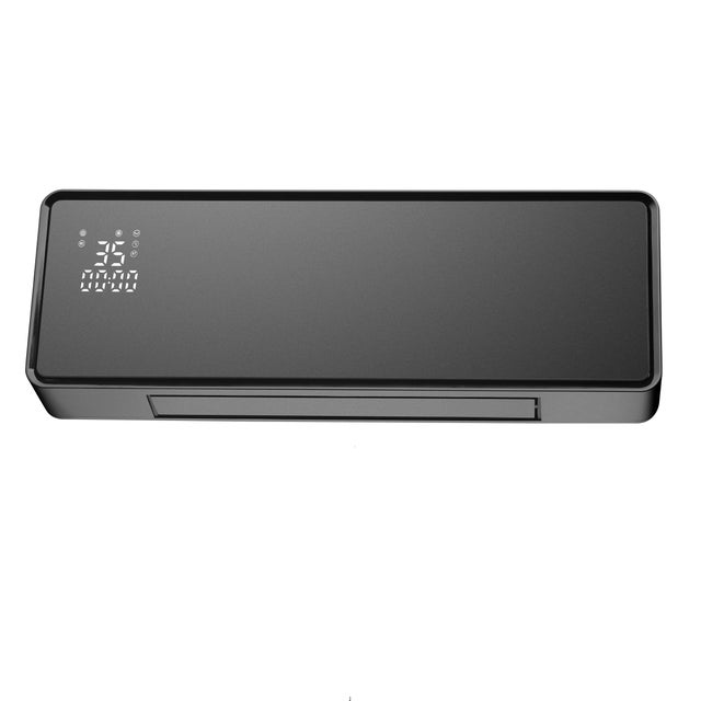 CALEFACTOR CERÁMICO SPLIT 2000W CON MANDO CRISTAL NEGRO