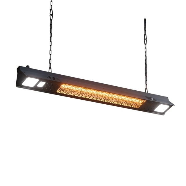 CALEFACTOR PARED/TECHO 2000W CON TUBO FIBRA DE CARBONO IP65