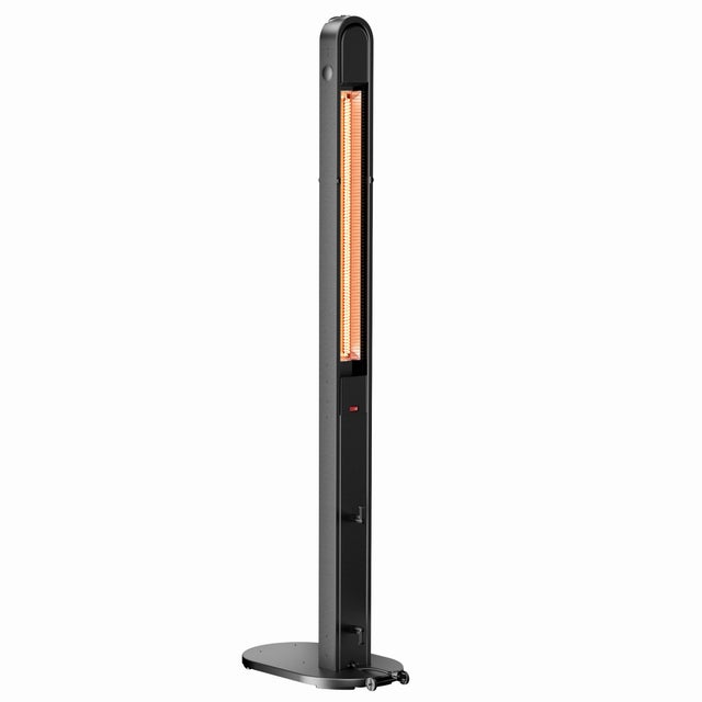 CALEFACTOR DE SUELO EXTENSIBLE PORTATIL TUBO FIBRA DE CARBONO 1800W IP65