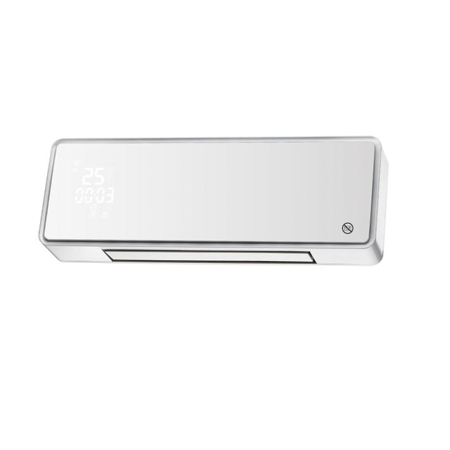 CALEFACTOR CERÁMICO SPLIT 2000W CON MANDO CRISTAL BLANCO