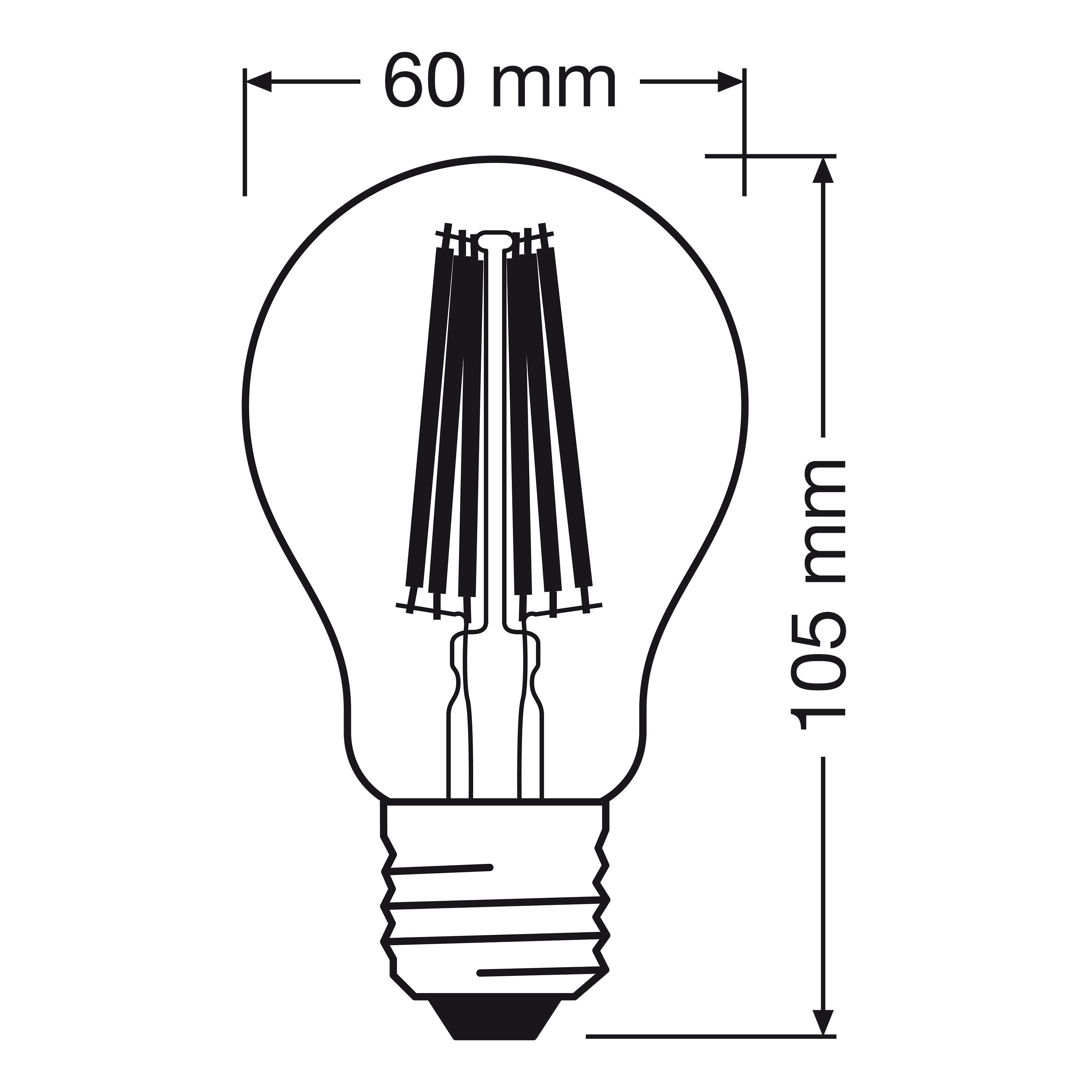 Żarówka LED E27 5 W 1055 lm Ciepła Biel Lexman Klasa A - 2