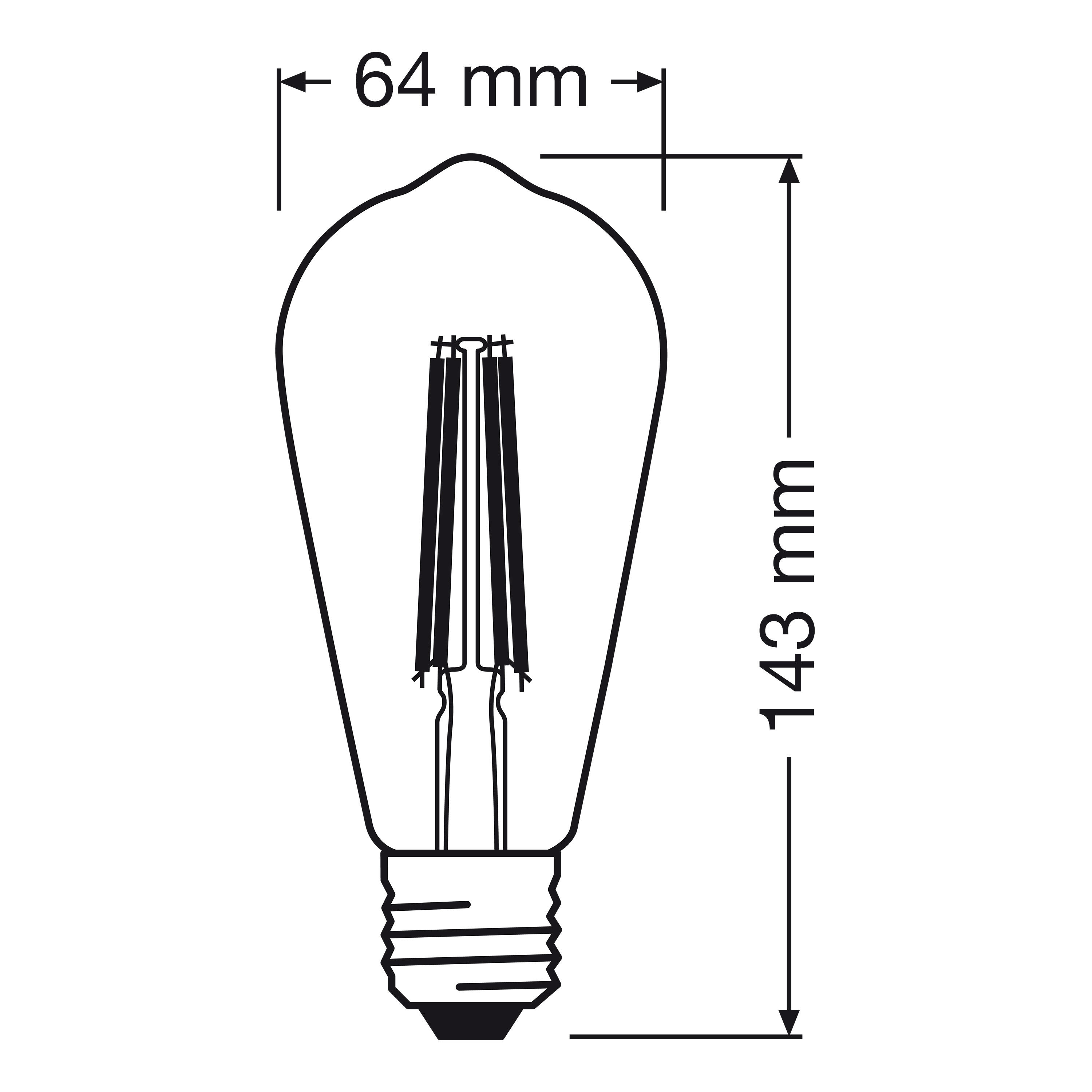Żarówka LED E27 7.8 W 1055 lm Ciepła biel Lexman - 2