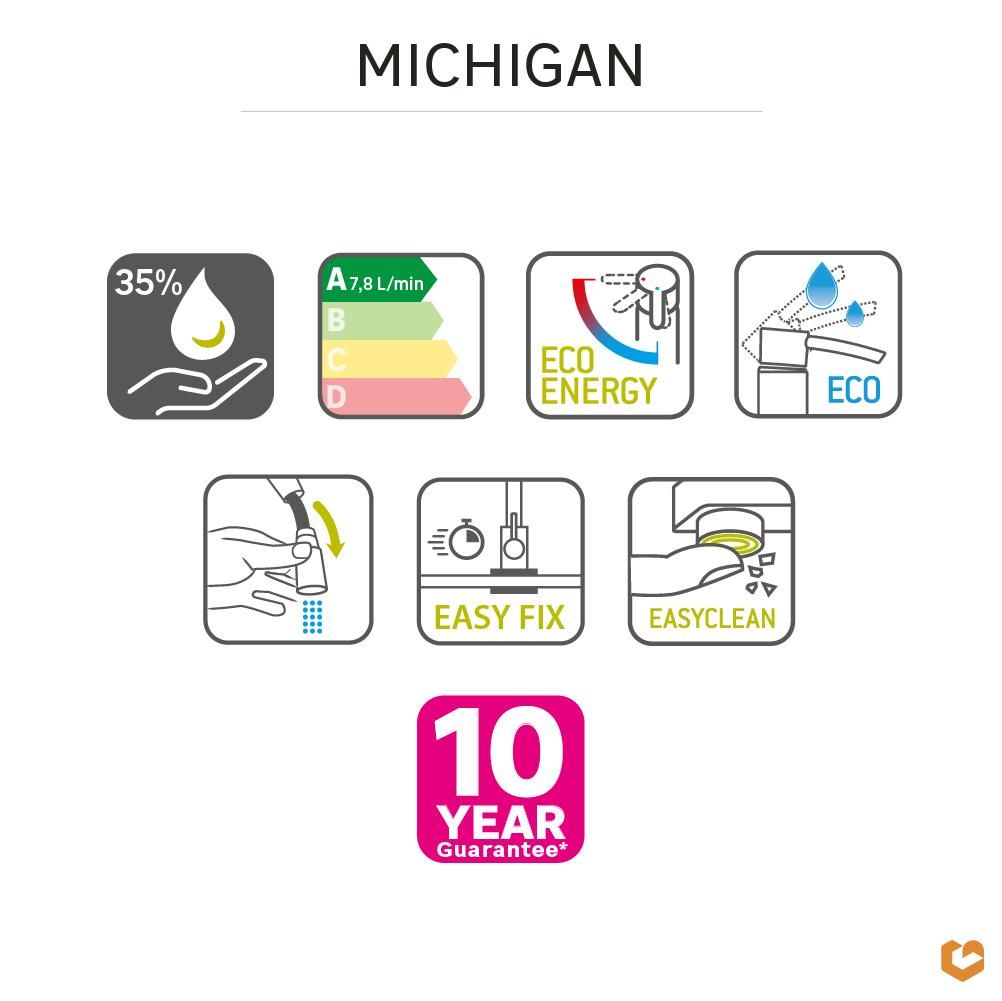 Mitigeur de cuisine façon inox, Kemi, DELINIA - 12