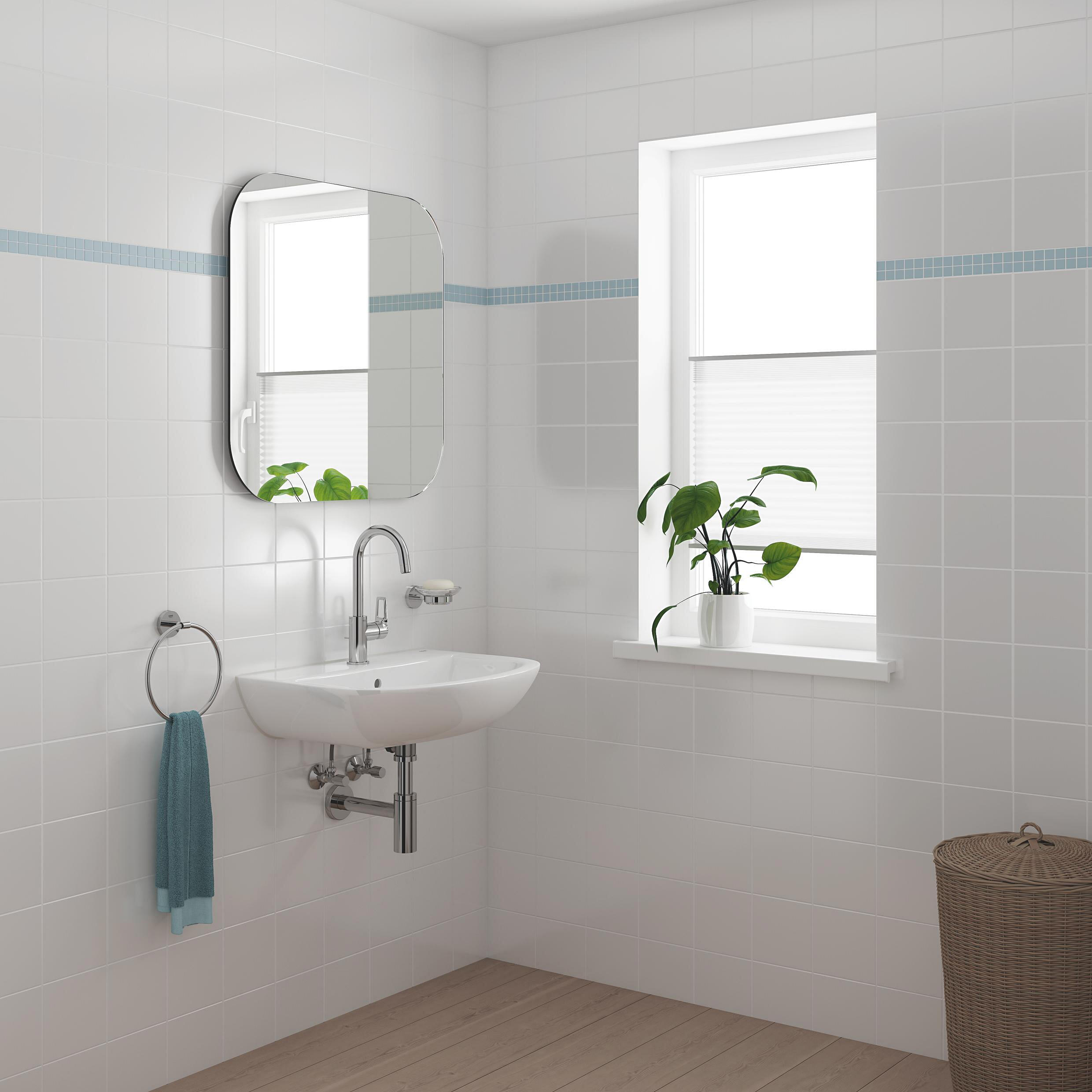 Mitigeur de lavabo bec pivotant 360° chrome, Start Loop, GROHE - 6