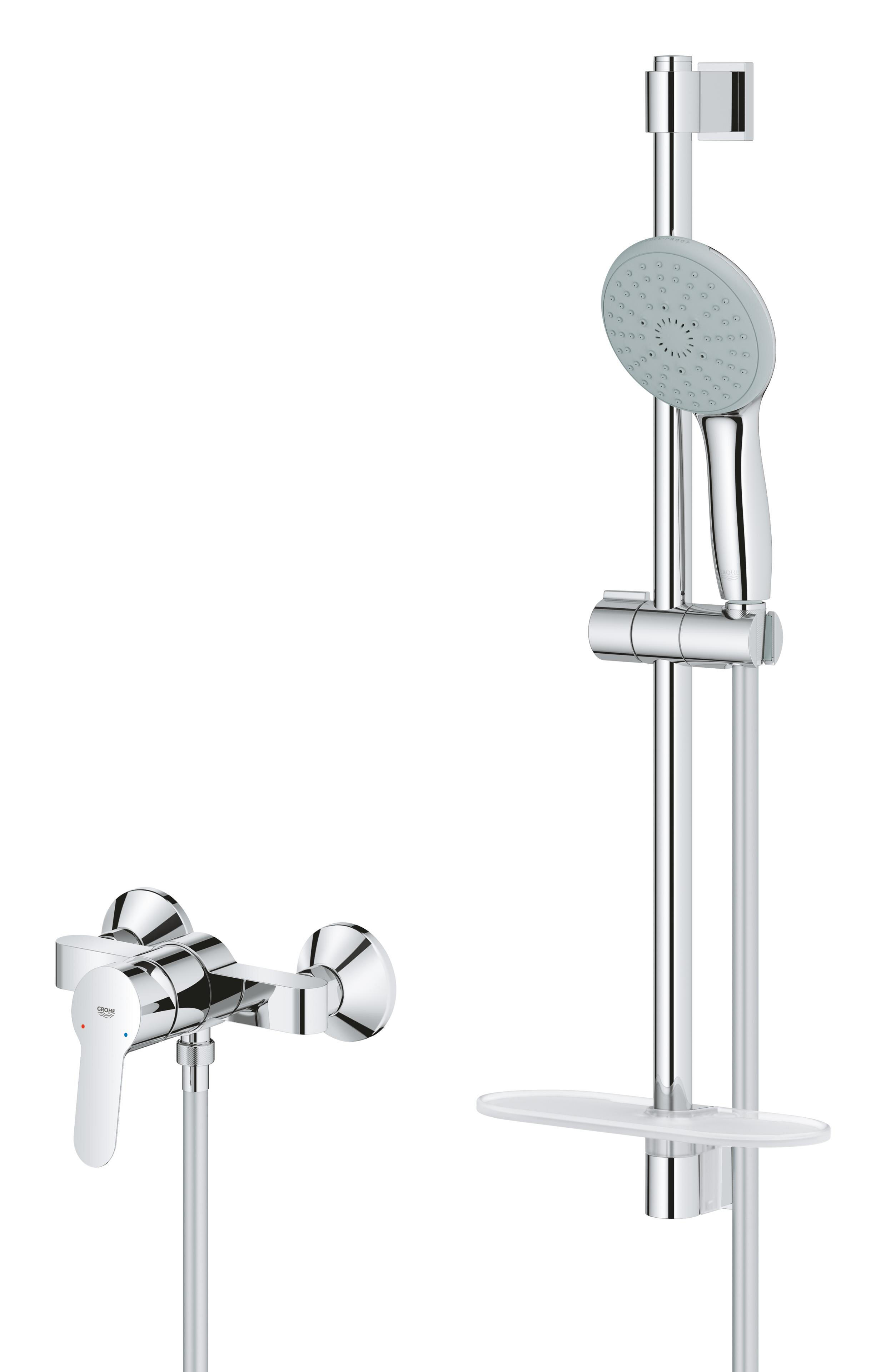 Ensemble barre de douche et robinet mécanique Clova quickfix GROHE - 2