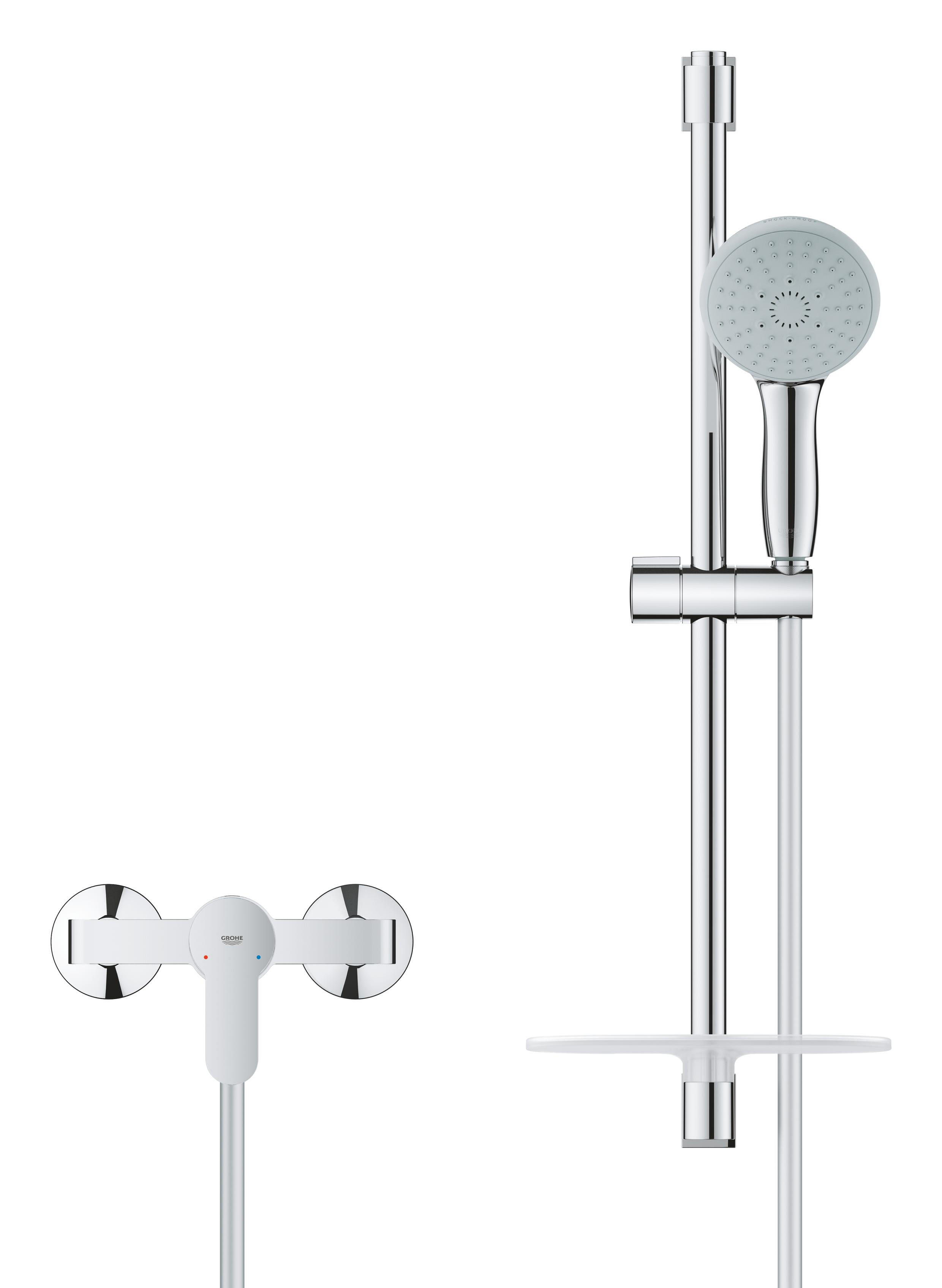 Ensemble barre de douche et robinet mécanique Clova quickfix GROHE - 3